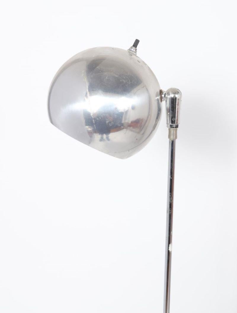 20th Century Mid-Century Modern Atomic Style Chrome Floor Lamp For Sale