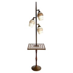 Mid-Century Modern Atomic Style Floor Lamp/Side Table