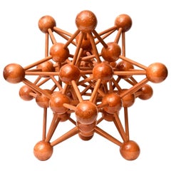 Mid-Century Modern Atomic Wood Large Sculpture