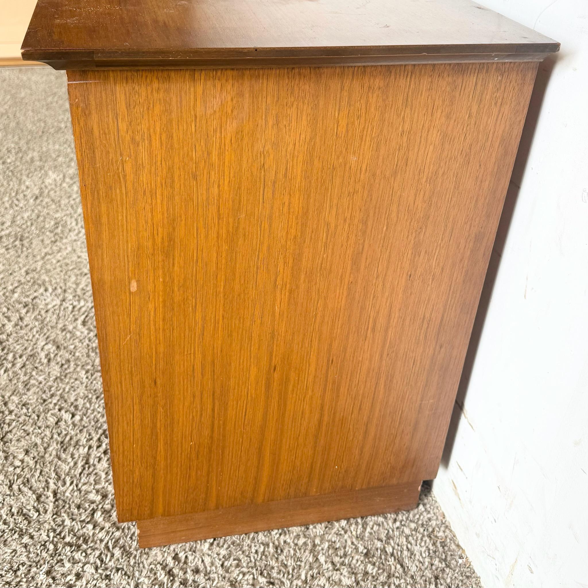 Wood Mid Century Modern ‚ÄúMayan‚Äù Nightstand by Basset
