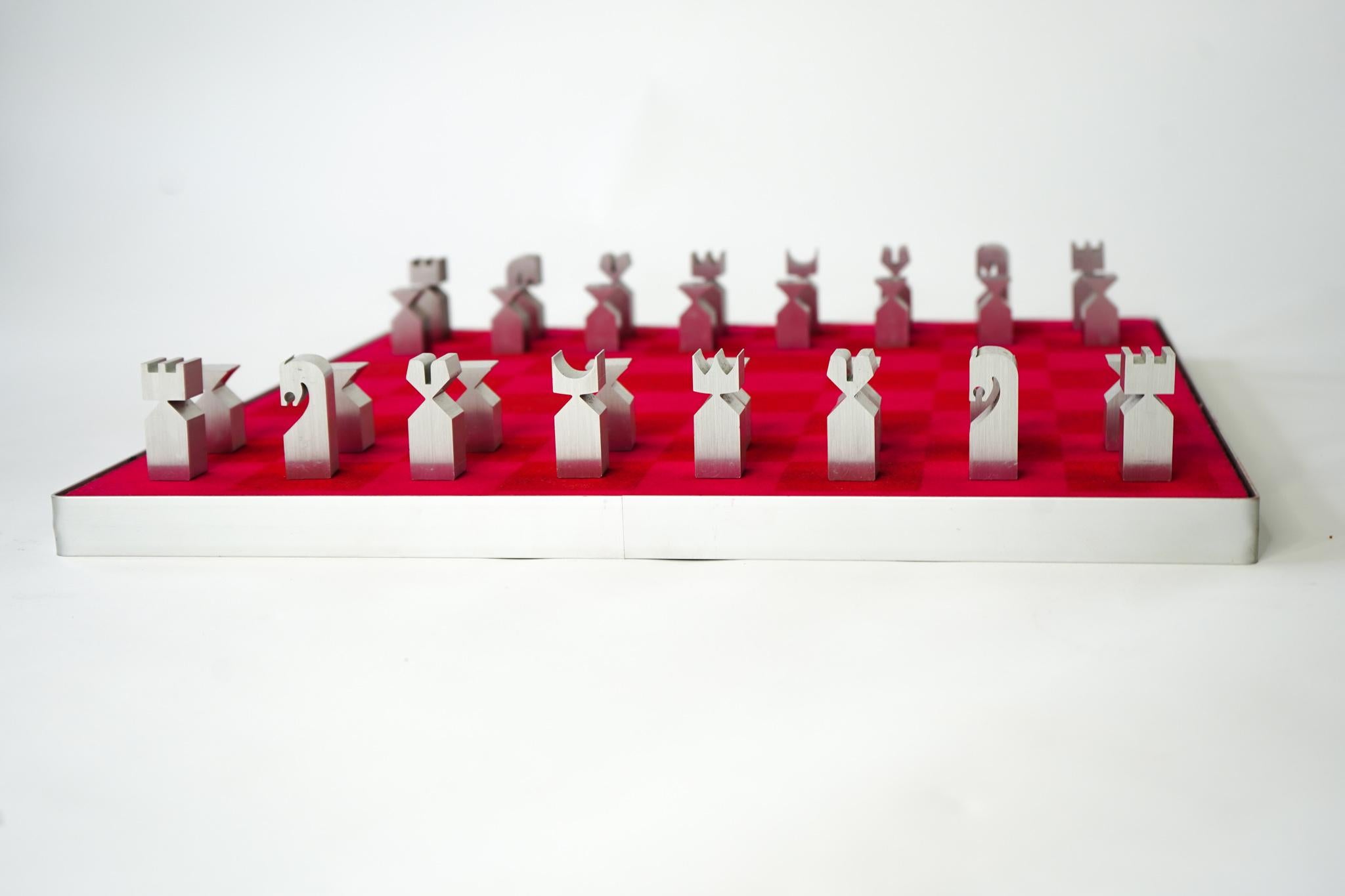 Mid-Century Modern Austin COX Chess Set for ALCOA 3