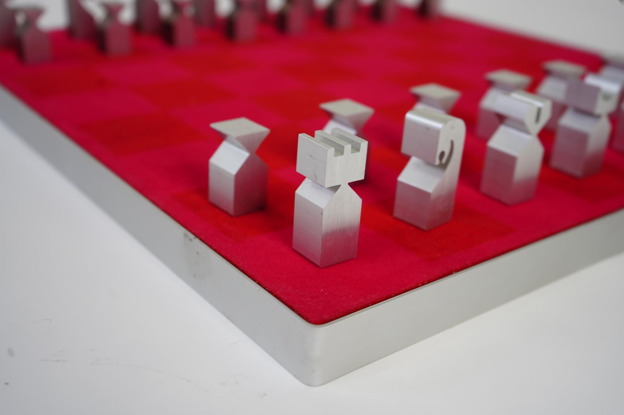 Mid-Century Modern Austin COX Chess Set for ALCOA 2