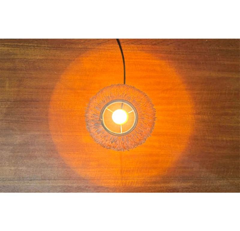 Mid-Century Modern Austrian Tripod Table Lamp with Bast Screen, 1960s For Sale 13