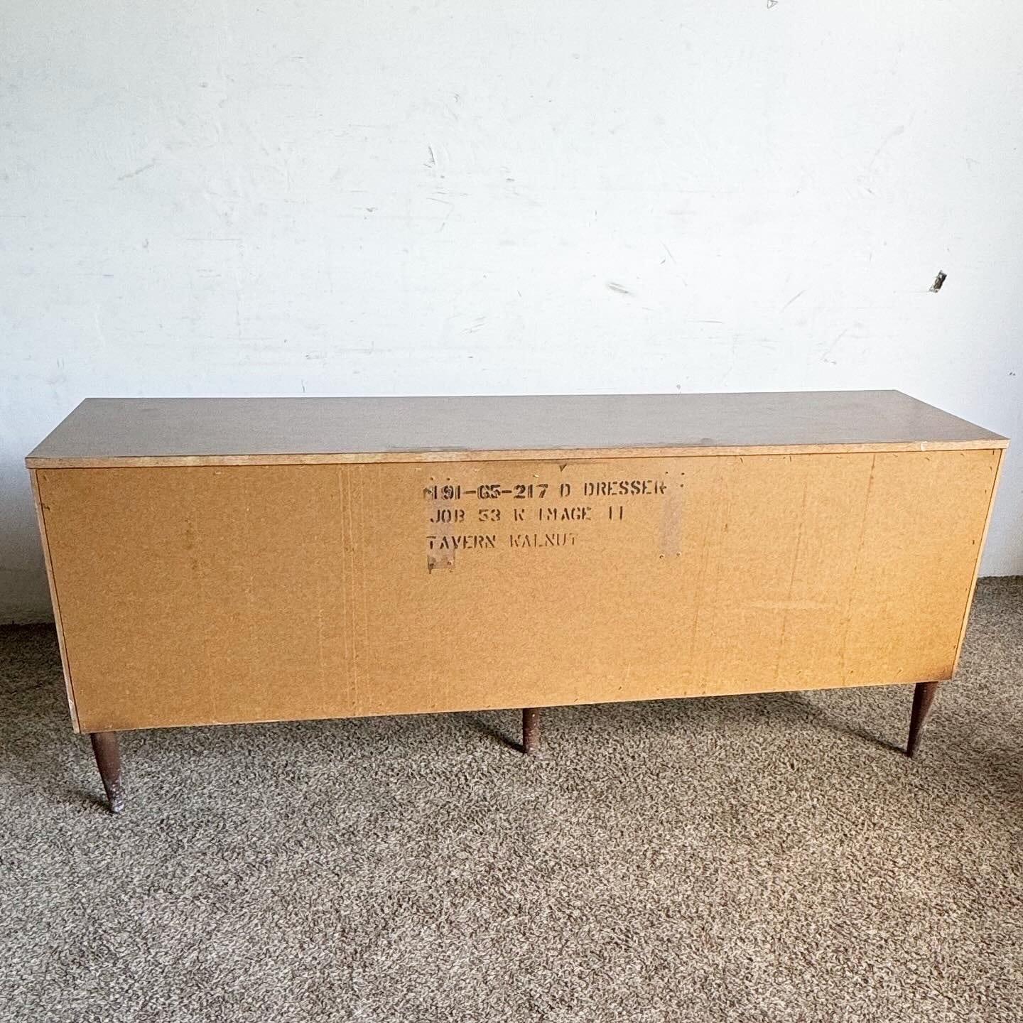 Mid Century Modern “Tavern Walnut” Dresser by Bassett For Sale 3