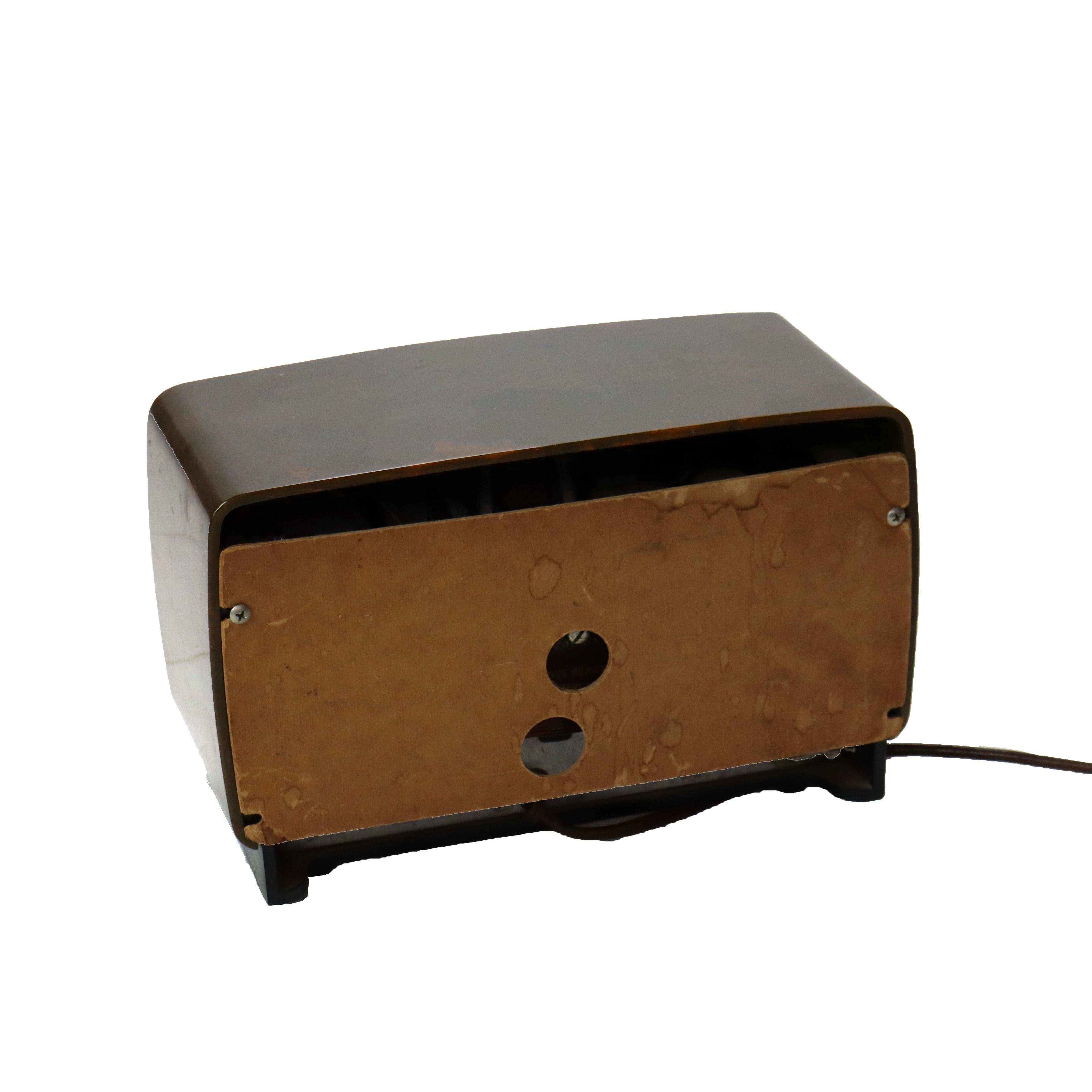 20ième siècle MY MODERN MODERNITY AVIATION Corp. Radio Bendix avec Cataline marbrée, C1940