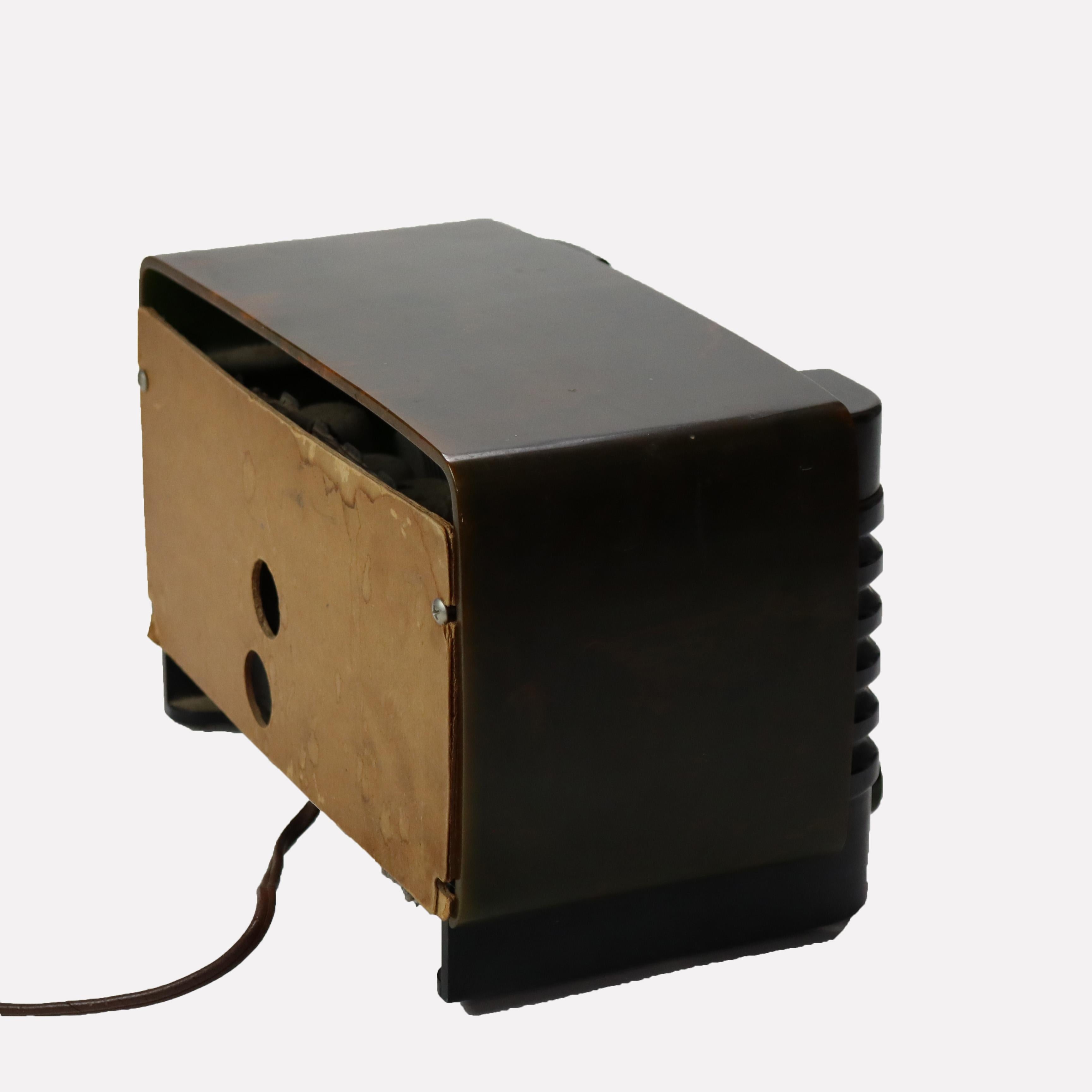 Plastique MY MODERN MODERNITY AVIATION Corp. Radio Bendix avec Cataline marbrée, C1940