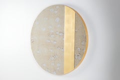 Mid-Century Modern Avignon Wall Mirror Aged Gold Leaf, Handmade by Greenapple