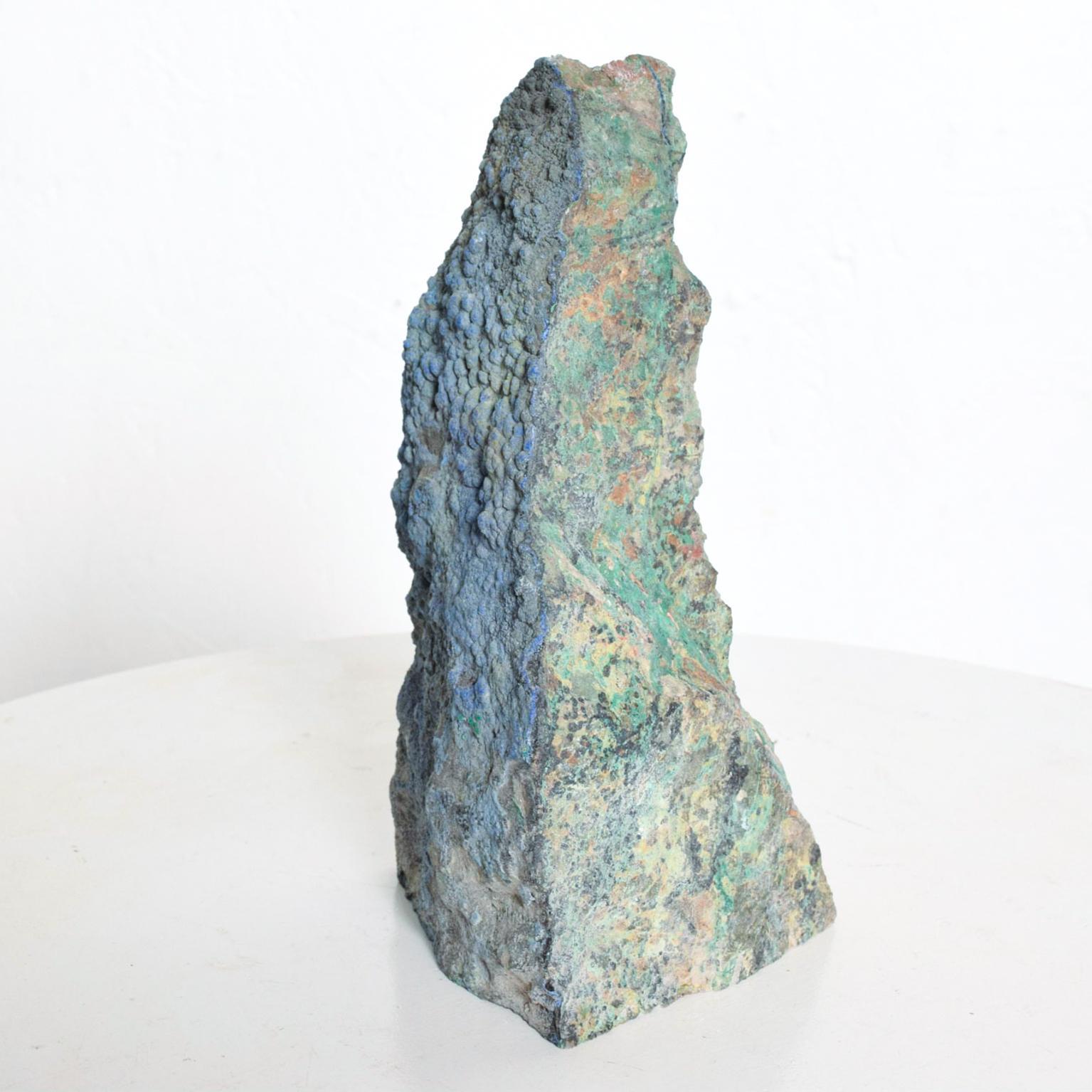 Mid-Century Modern Azurite Stone Bookend In Fair Condition In Chula Vista, CA