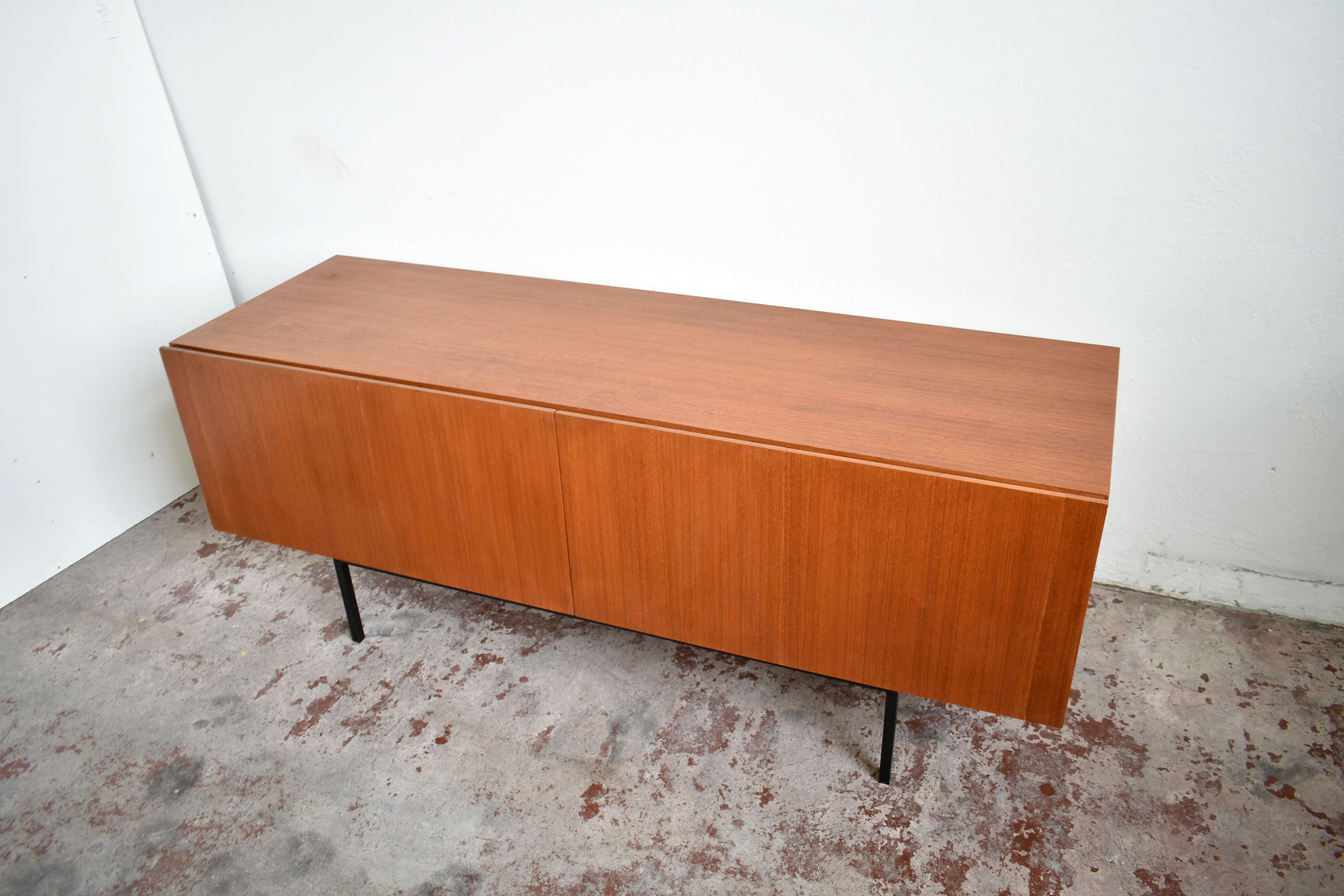 German Mid-Century Modern B20 Teak Sideboard, Dieter Waeckerlin for Behr Möbel, 1950s