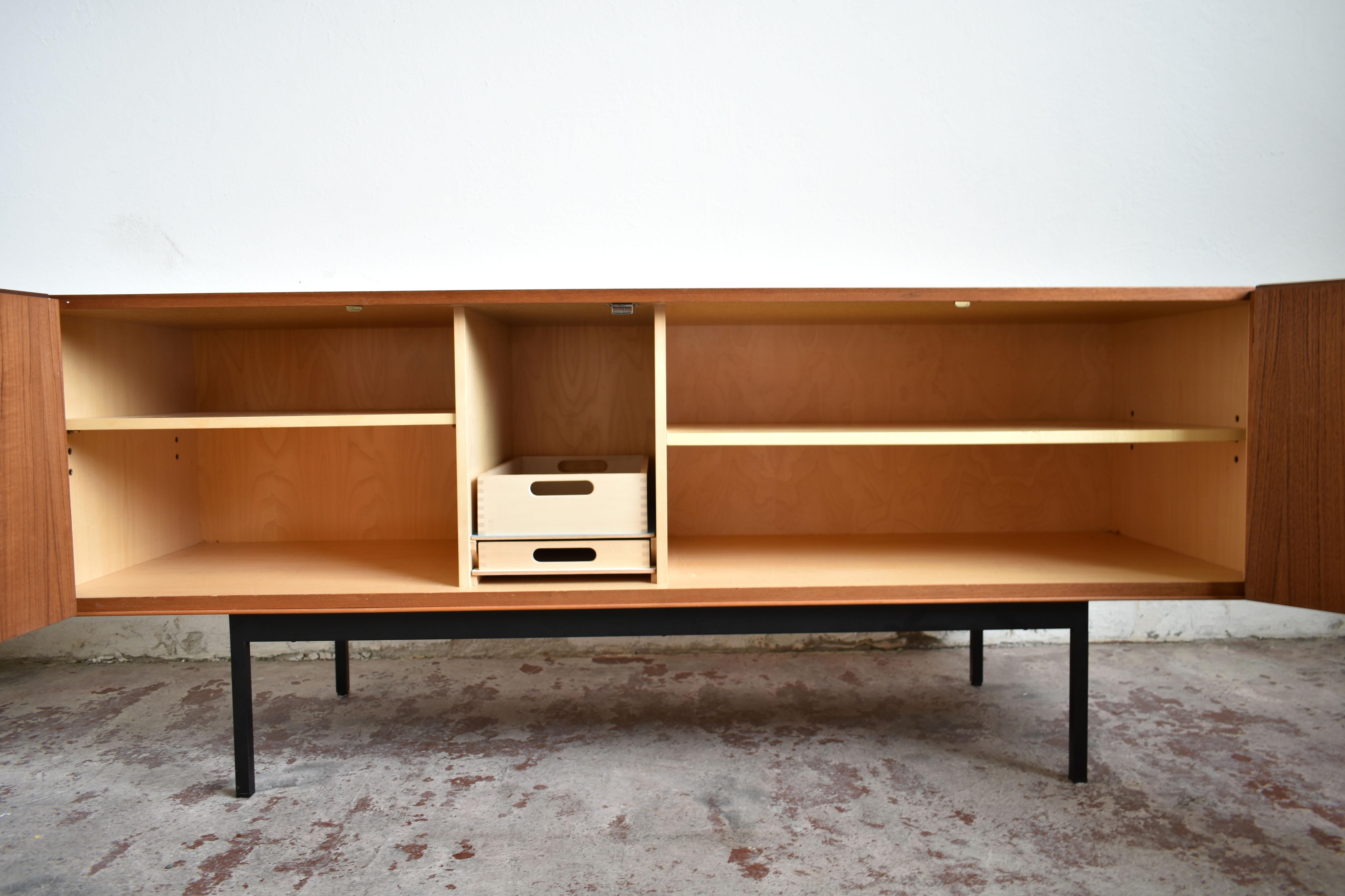 Mid-Century Modern B20 Teak Sideboard, Dieter Waeckerlin for Behr Möbel, 1950s 1