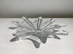 Centre de table en cristal de Baccarat "Stella", France, milieu du siècle dernier