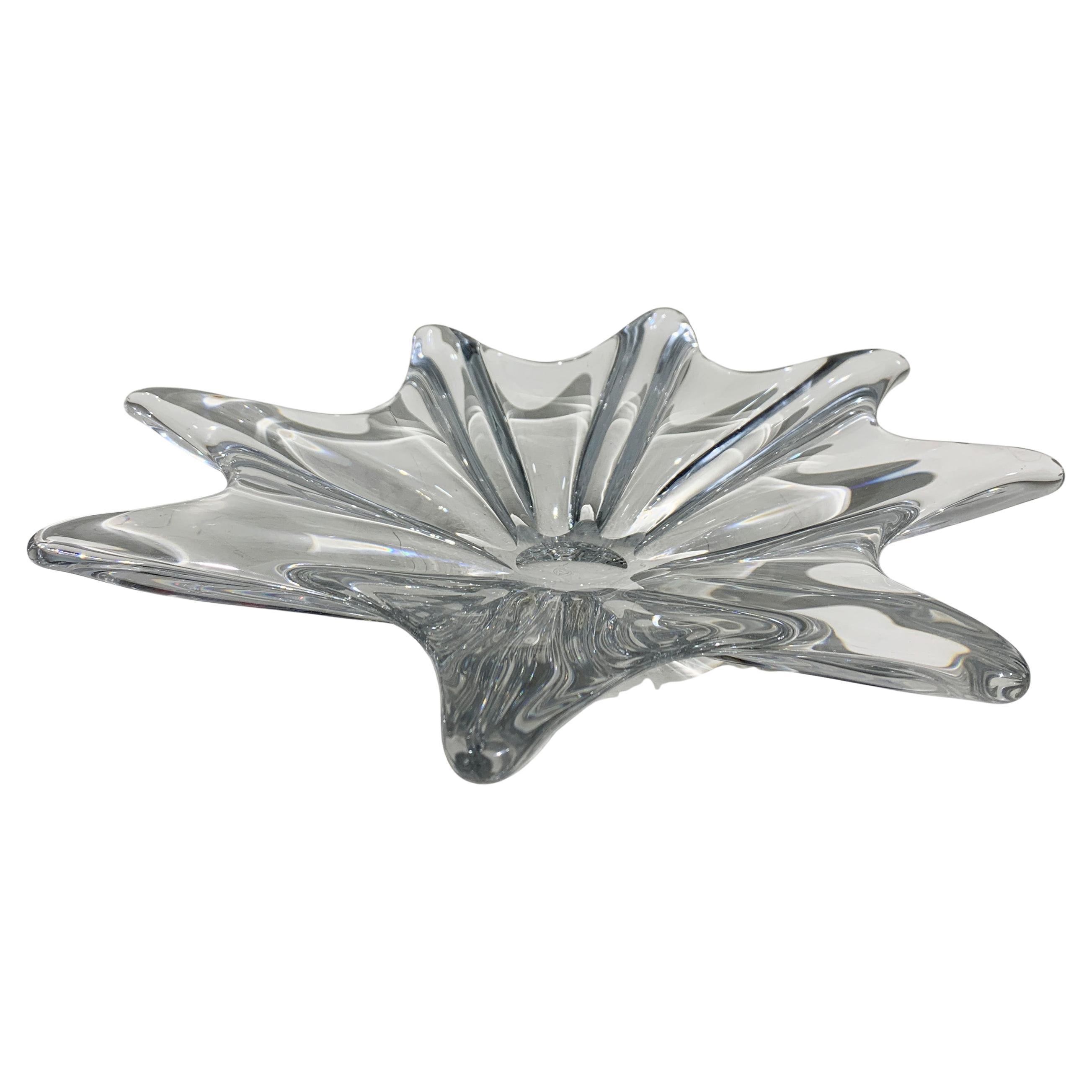 Centro de mesa de cristal Baccarat "Stella" de mediados de siglo, Francia en venta