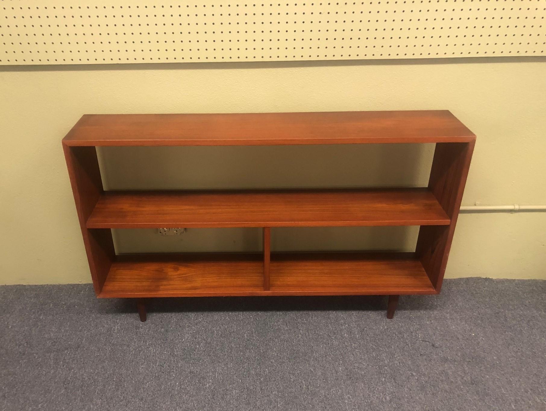 low bookcase mid century