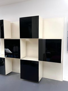 Mid-Century Modern backlight wall modular system by Acerbis. Italy 1970s