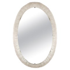 Mid-Century Modern Backlit Mirror with a Plastic Frame  - France, 1960s