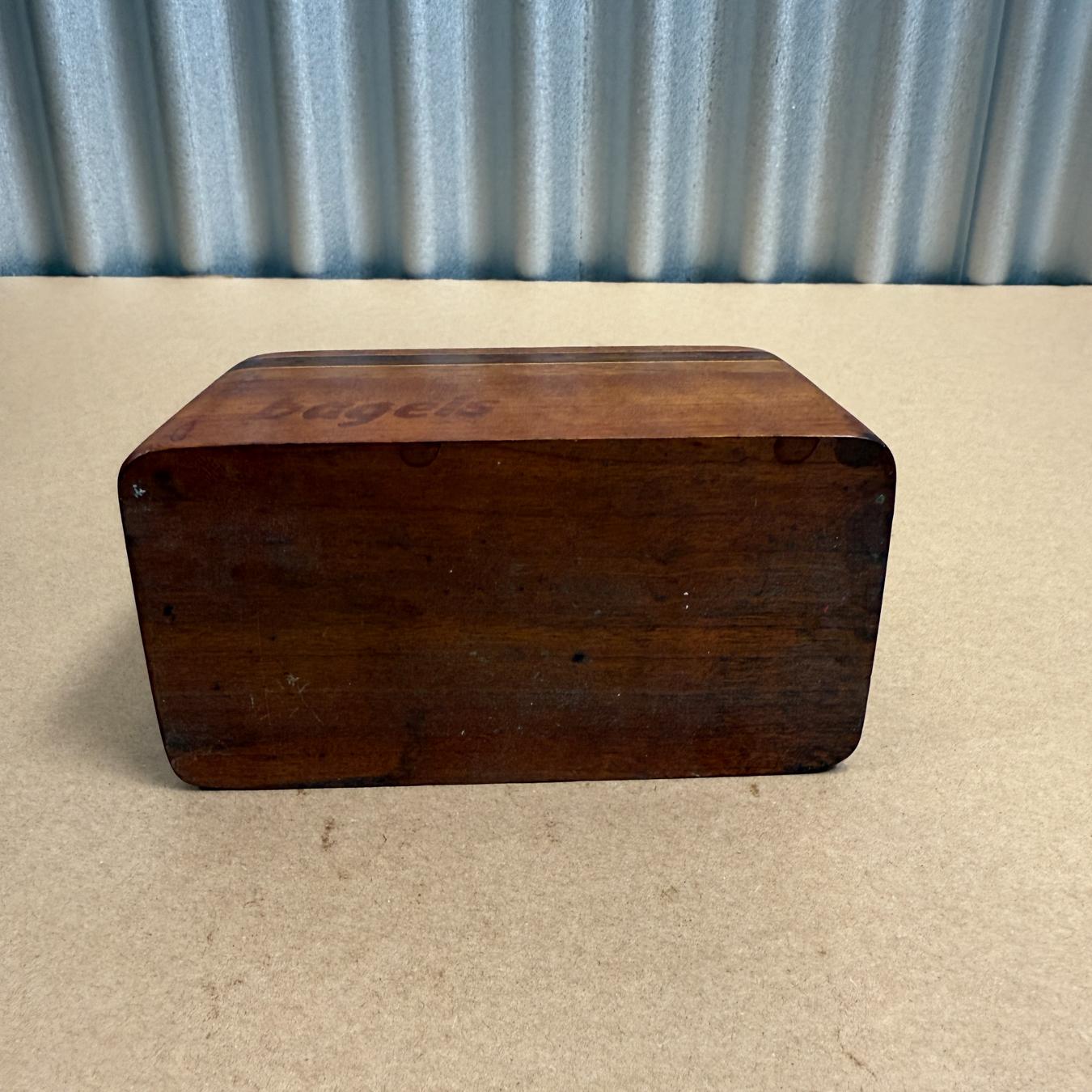 Late 20th Century Mid Century Modern Bagel Wood Slicer  Custom Made For Sale