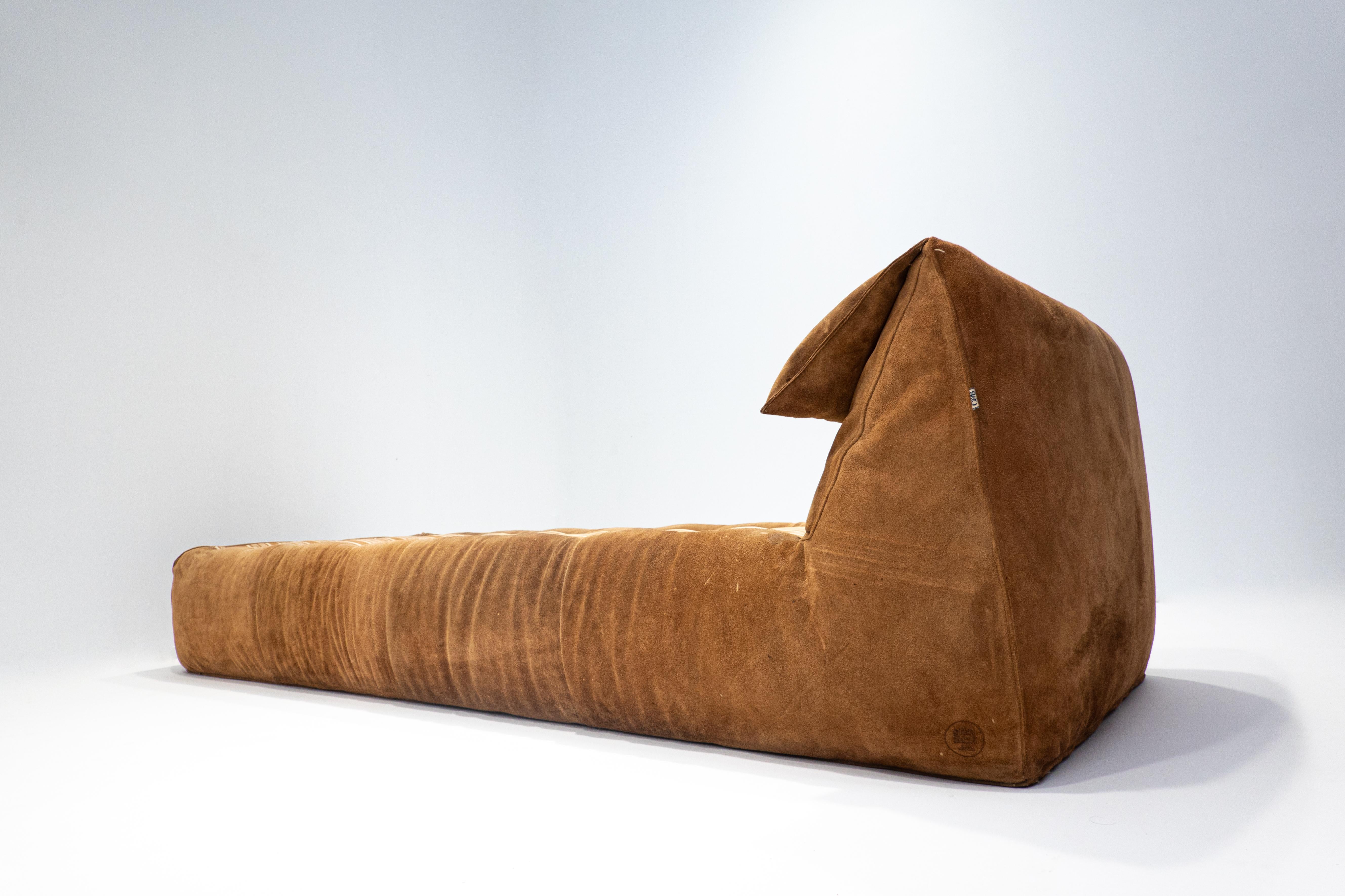 Mid-Century Modern Bambole Daybed by Mario Bellini, Suede, C&B Italia, 1970s For Sale 8