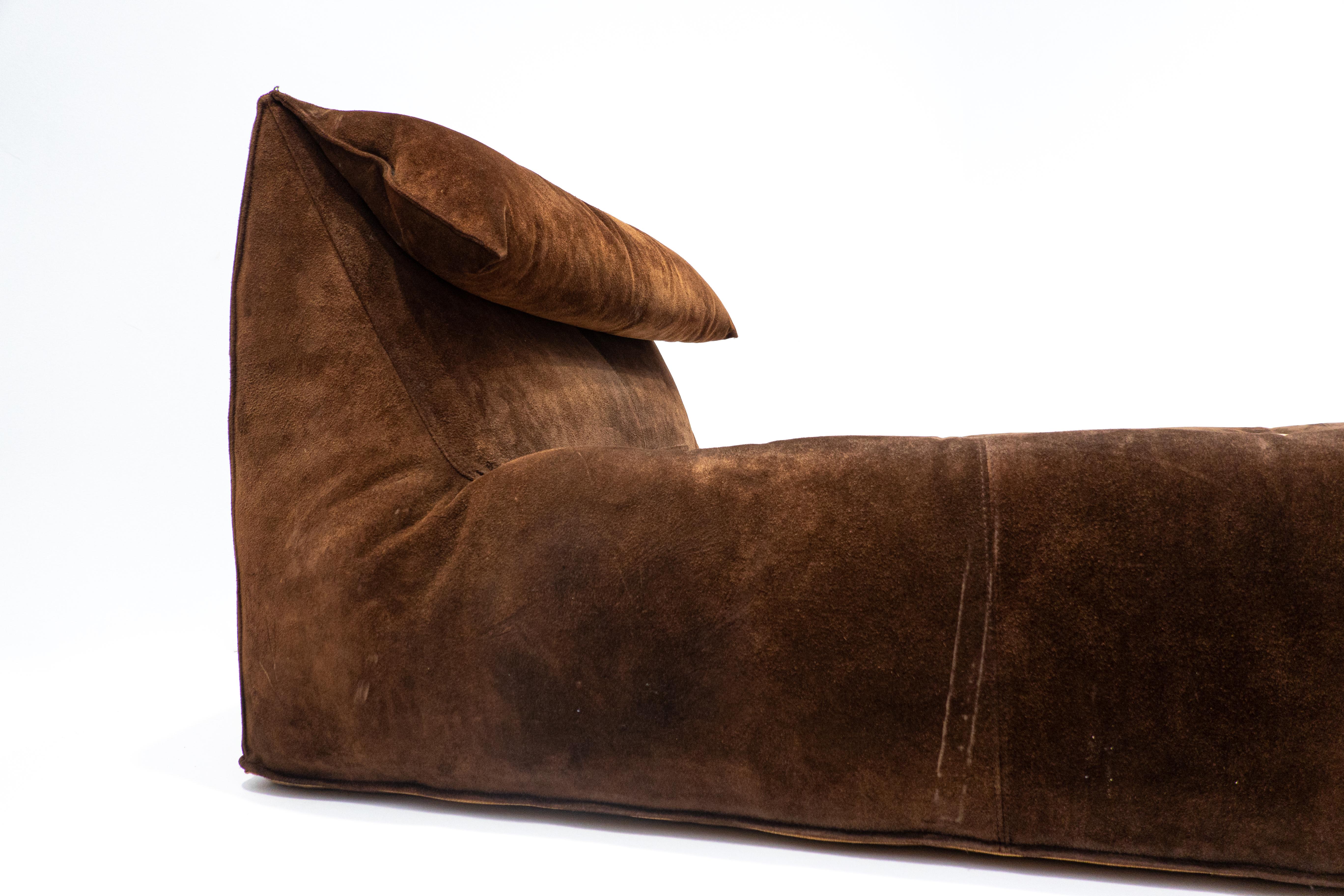 Mid-Century Modern Bambole Daybed by Mario Bellini, Suede, C&B Italia, 1970s 2