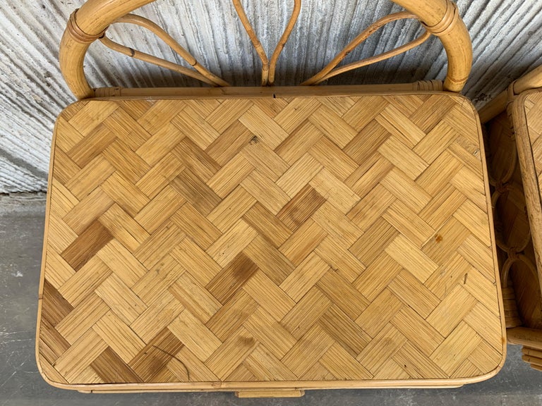 Mid-Century Modern Bamboo and Bentwood Headboard For Sale 8
