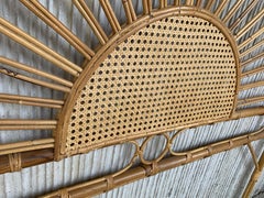 Mid-Century Modern Bamboo and Bentwood Headboard