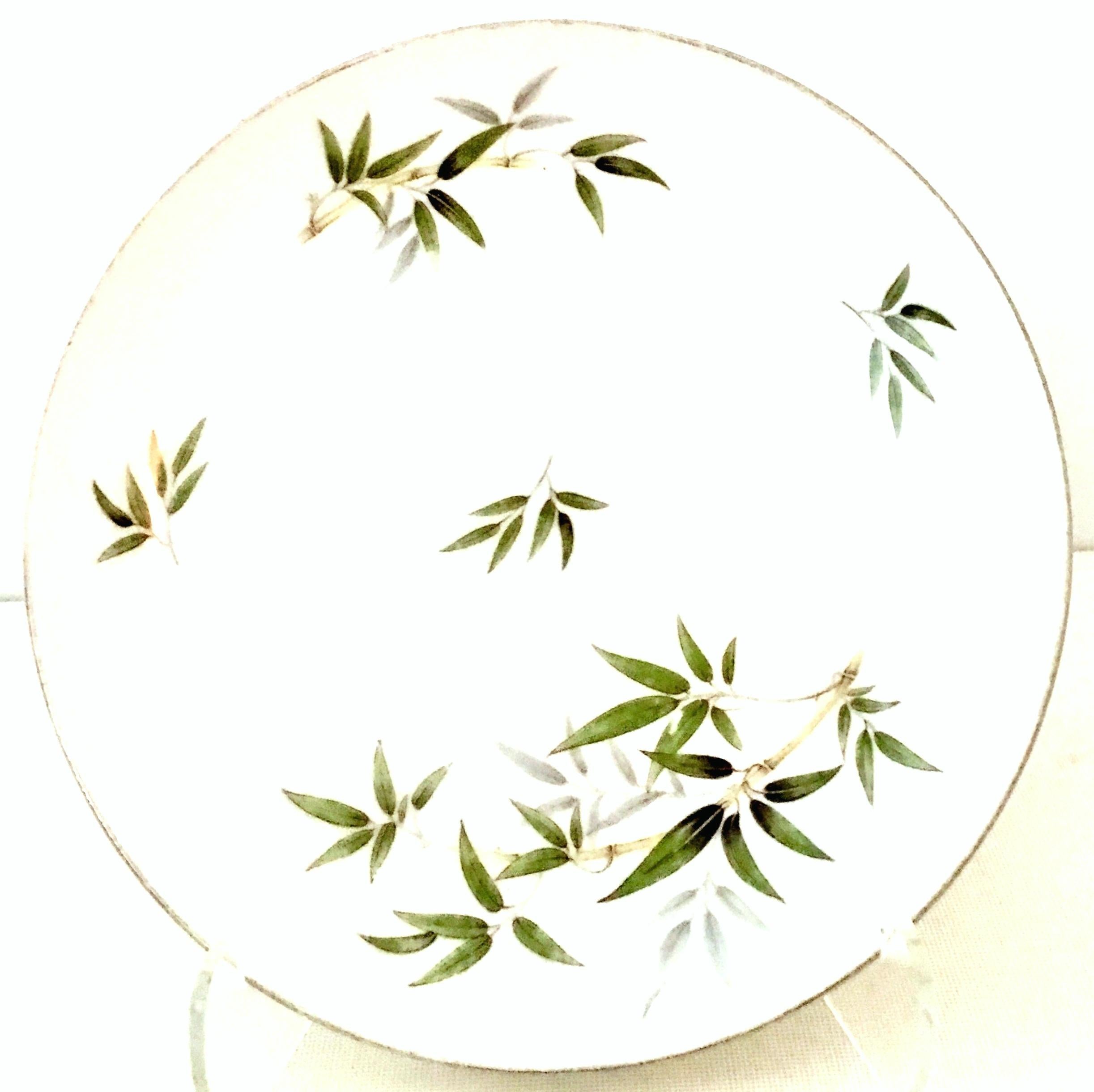 Mid-Century Japanese Porcelain & Platinum Dinnerware 