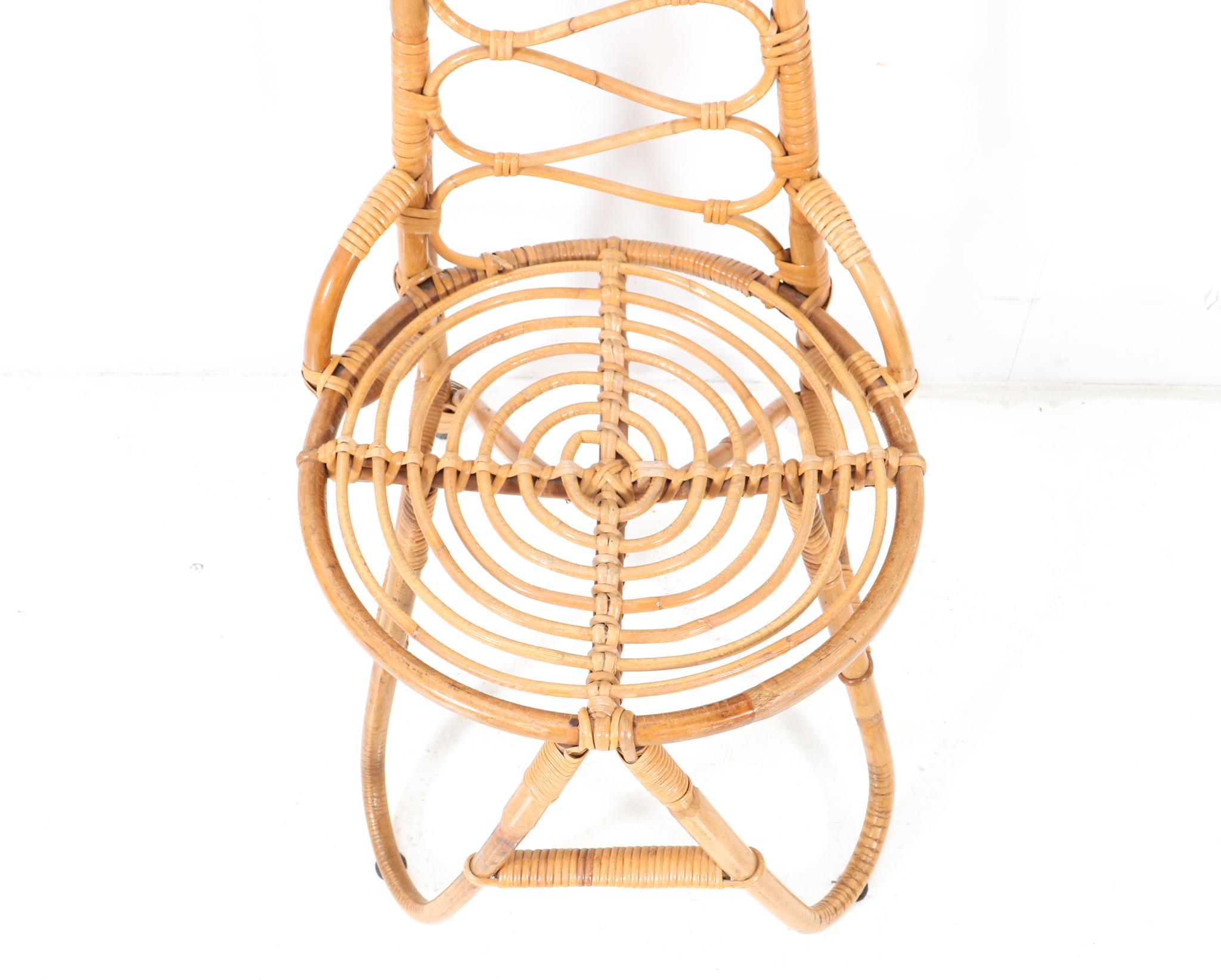 Mid-Century Modern Bamboo and Rattan Chair by Dirk van Sliedrecht for Rohe 2