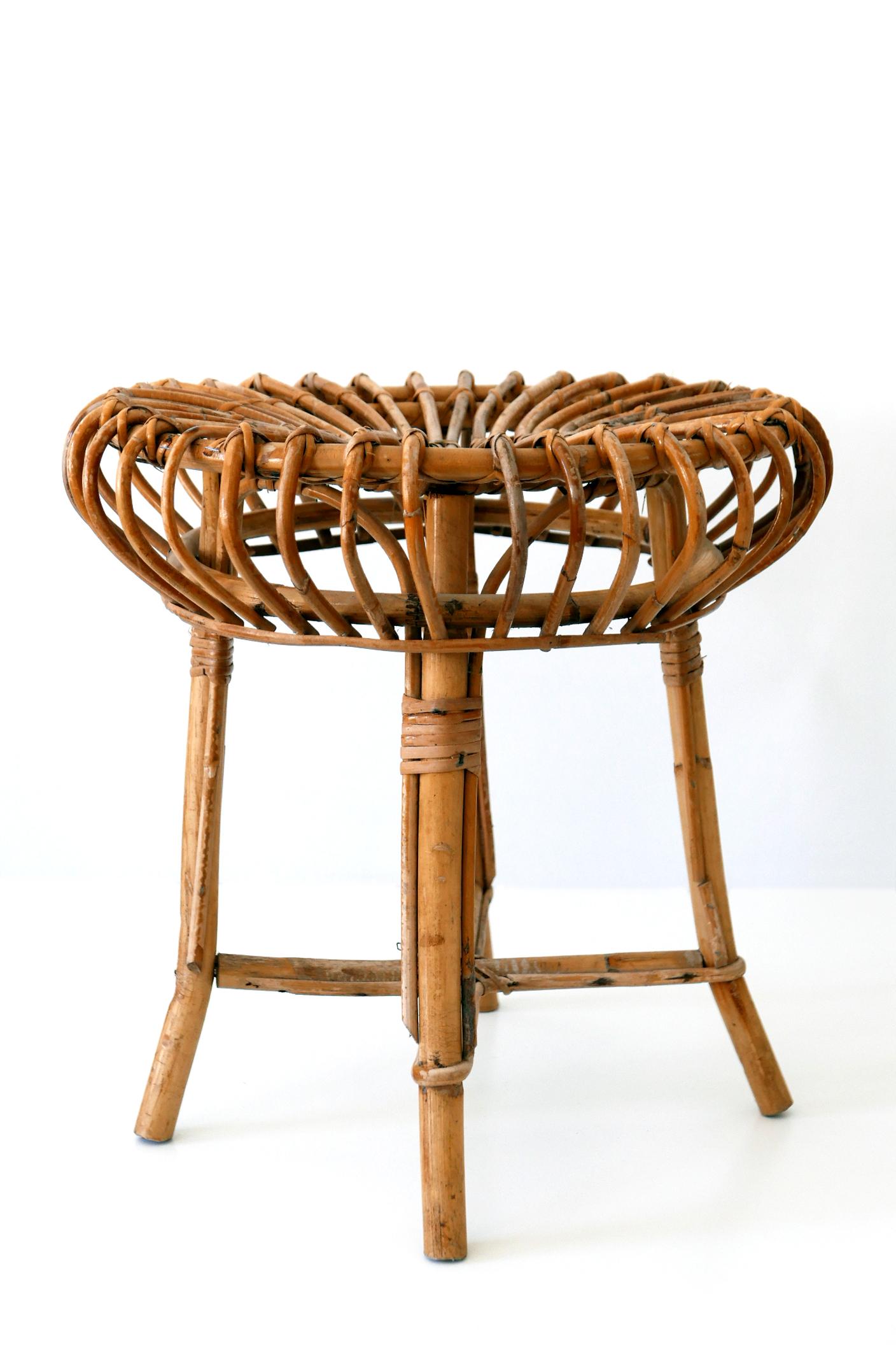 modern bamboo stool