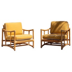 Mid-Century Modern Bamboo Armchairs by Lyda Levi, Italy, Circa 1970