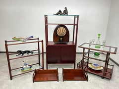 Mid-century modern bamboo cabinet by Gervasoni