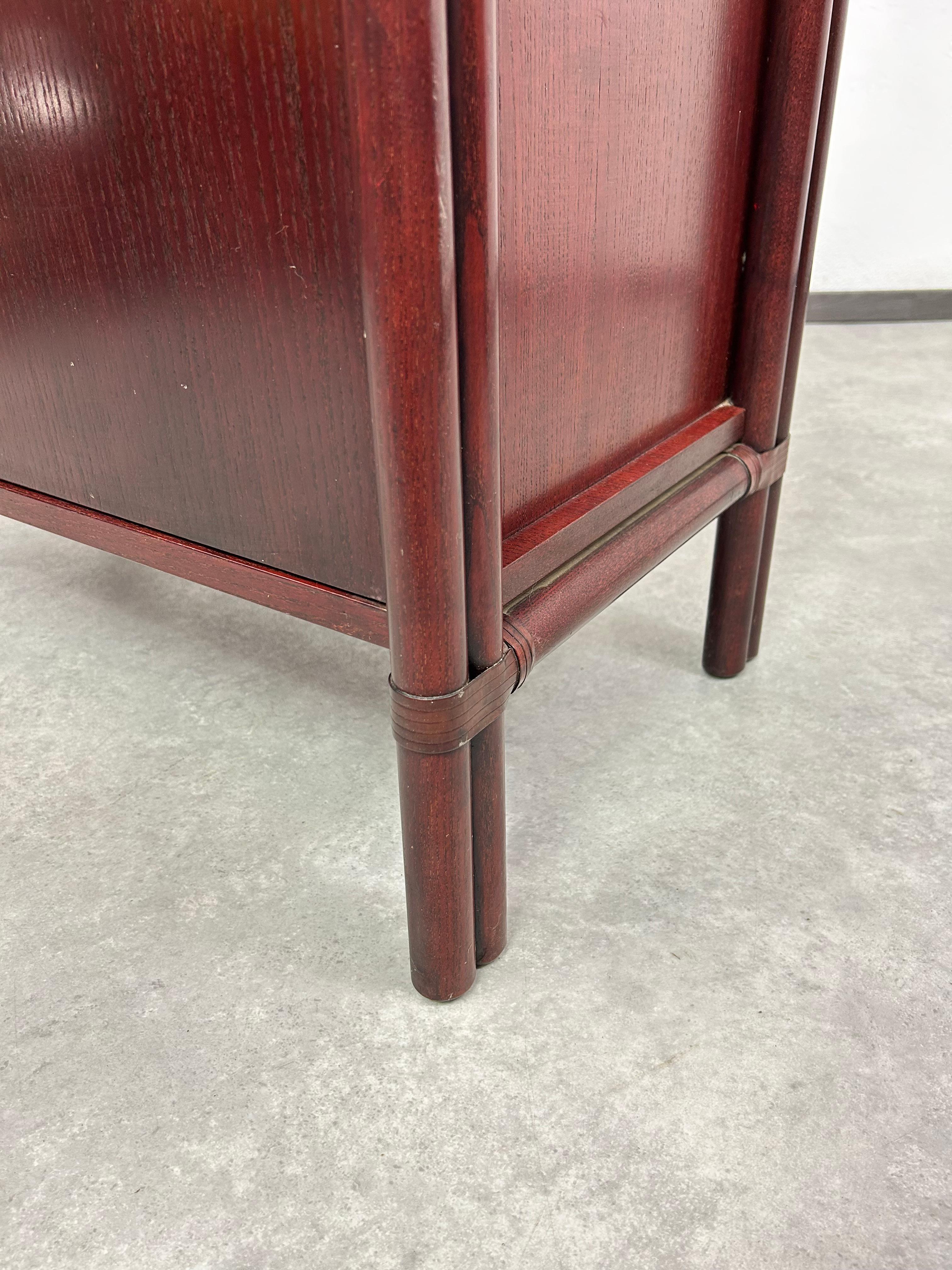 Bambù Armadio in bambù moderno di metà secolo di Gervasoni in vendita