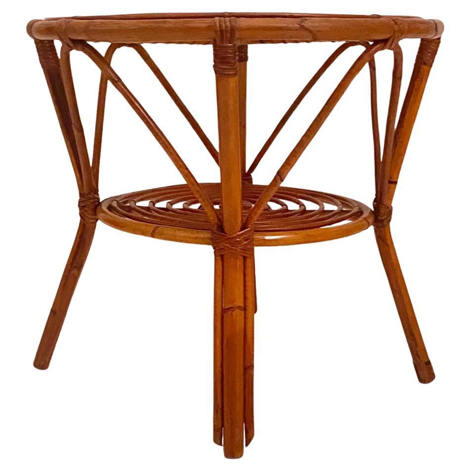 Mid Century Modern Bamboo Chairs and Table Set, Italy 1960s For Sale 8