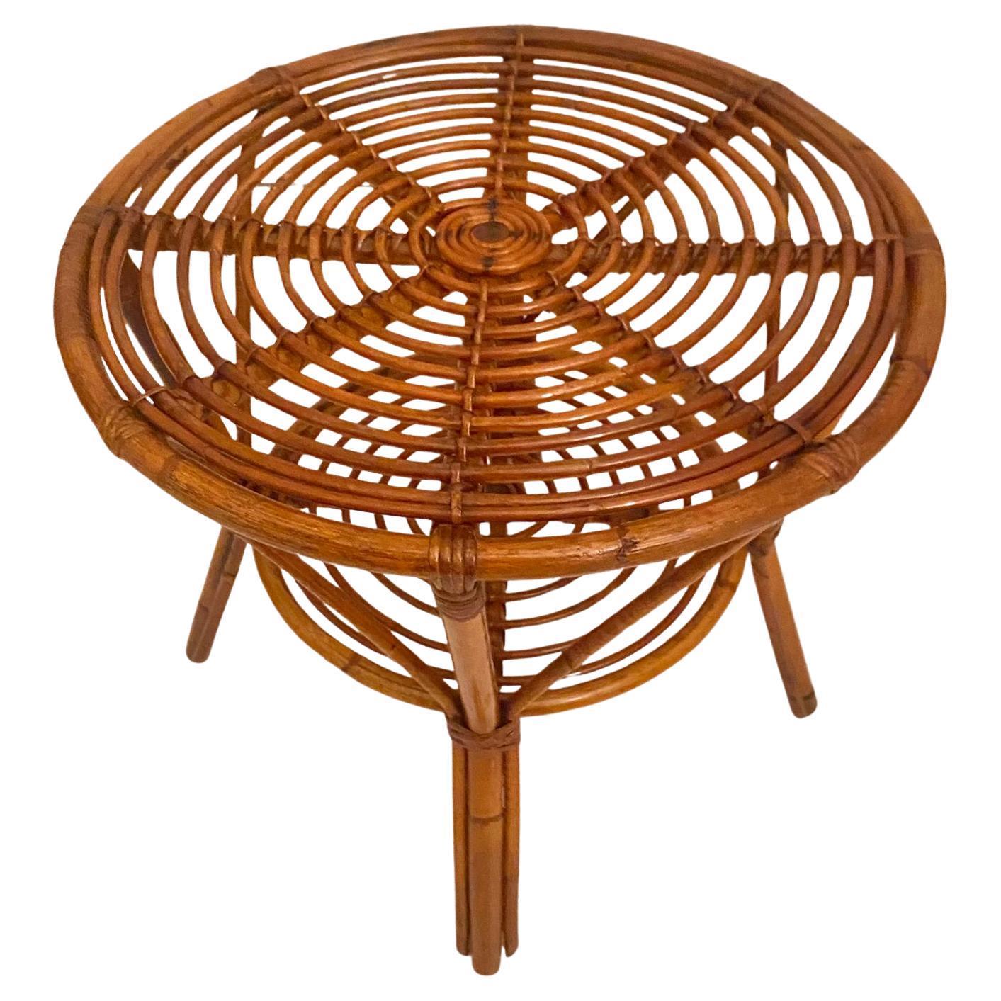 Mid Century Modern Bamboo Chairs and Table Set, Italy 1960s For Sale 10