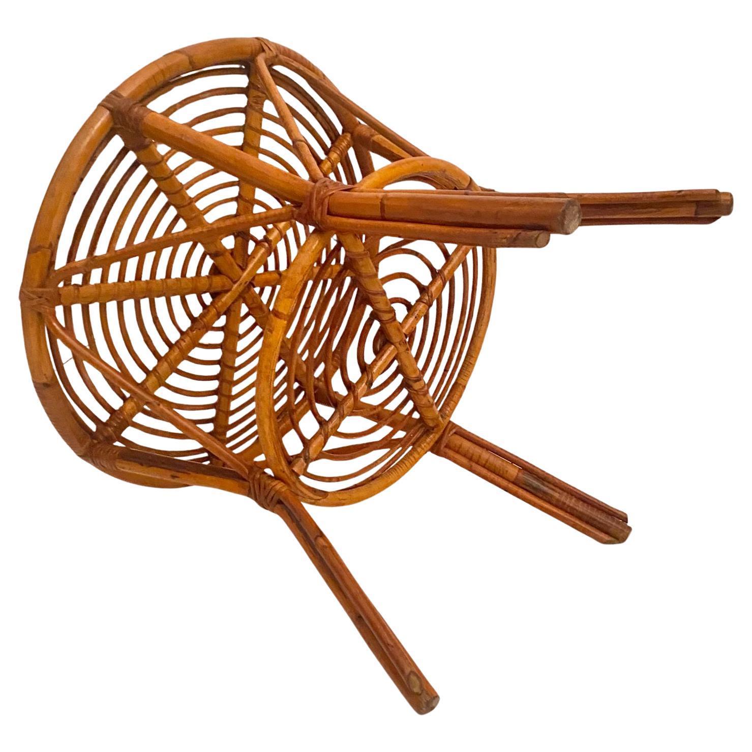 Mid Century Modern Bamboo Chairs and Table Set, Italy 1960s For Sale 12