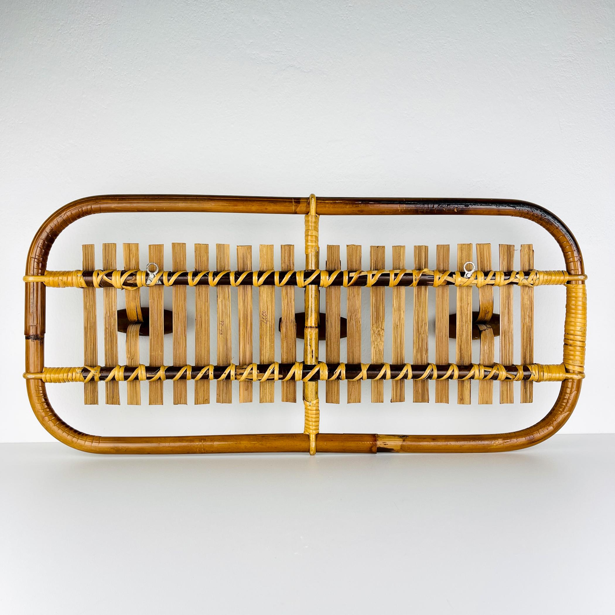 Mid-century modern Bamboo Coat Rack by Olaf von Bohr, Italy, 1950s For Sale 6