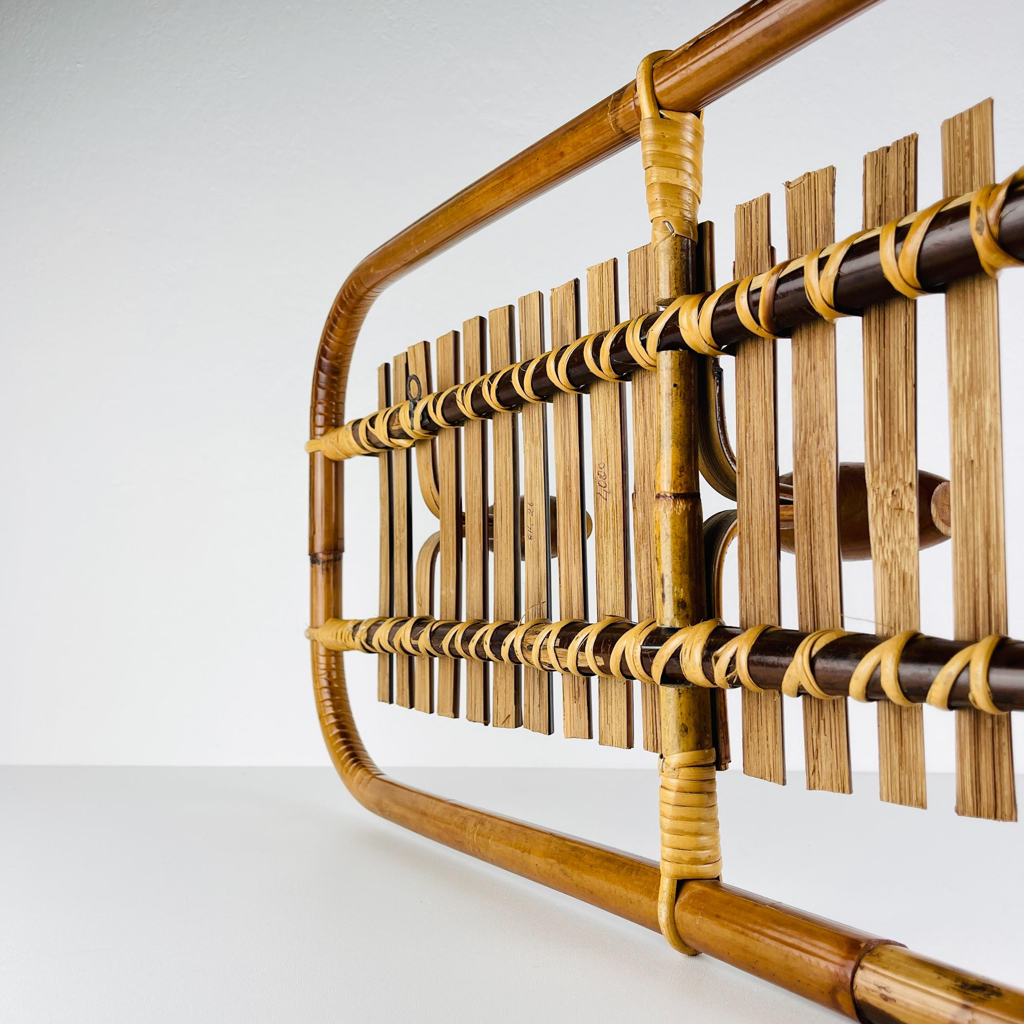 Mid-century modern Bamboo Coat Rack by Olaf von Bohr, Italy, 1950s For Sale 8