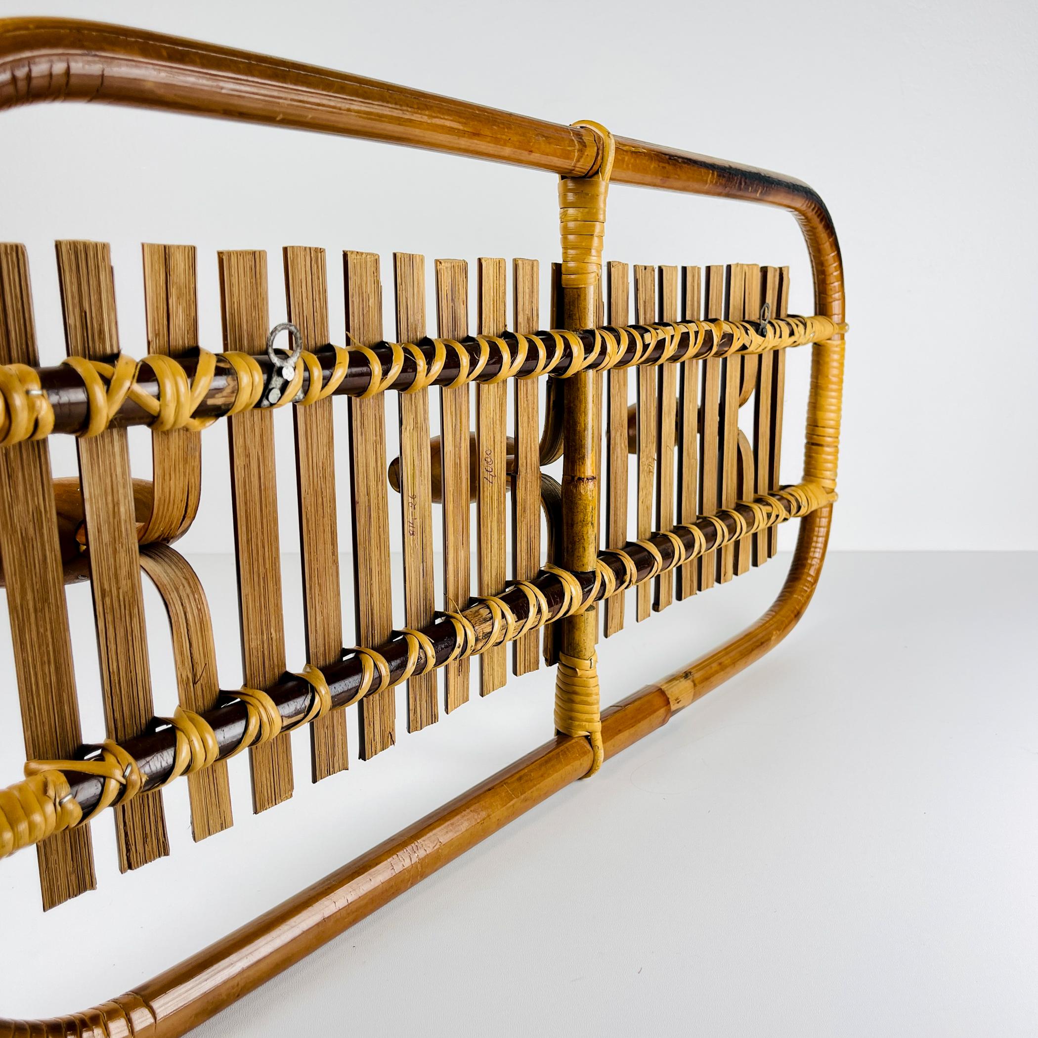 20th Century Mid-century modern Bamboo Coat Rack by Olaf von Bohr, Italy, 1950s For Sale