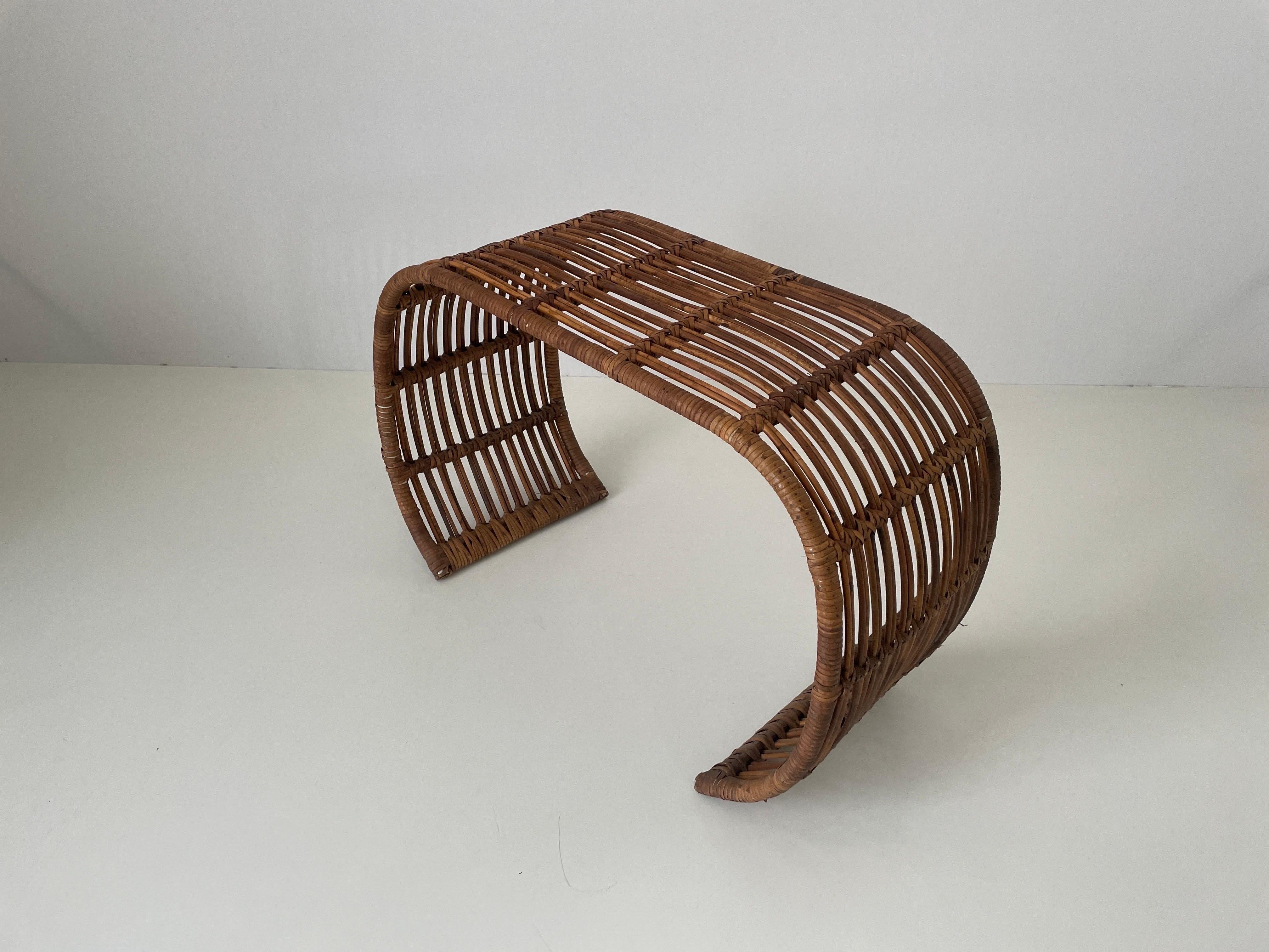 Table basse en bambou moderne du milieu du siècle dernier, 1960, Italie en vente 4