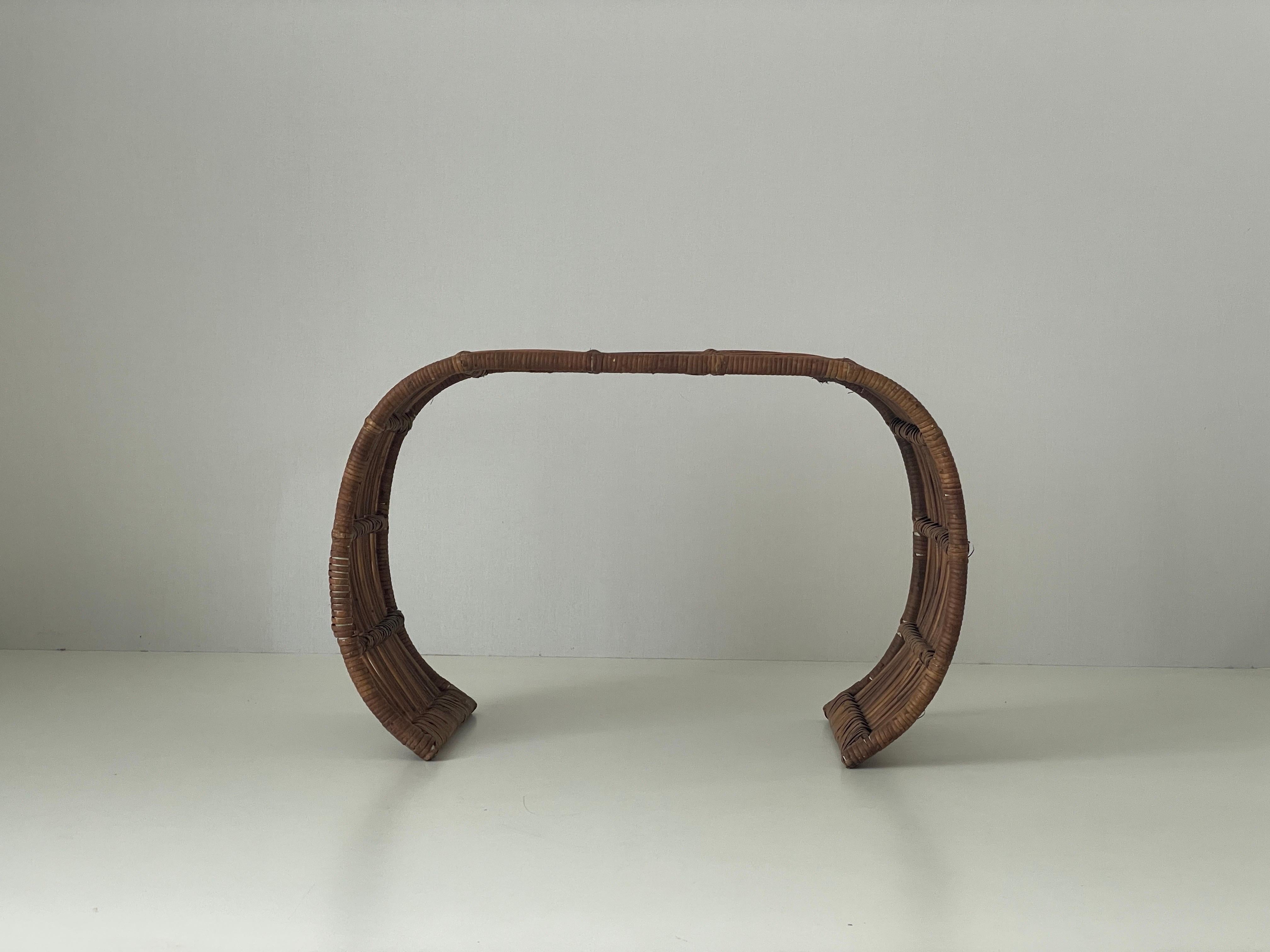 Mid-Century Modern Table basse en bambou moderne du milieu du siècle dernier, 1960, Italie en vente