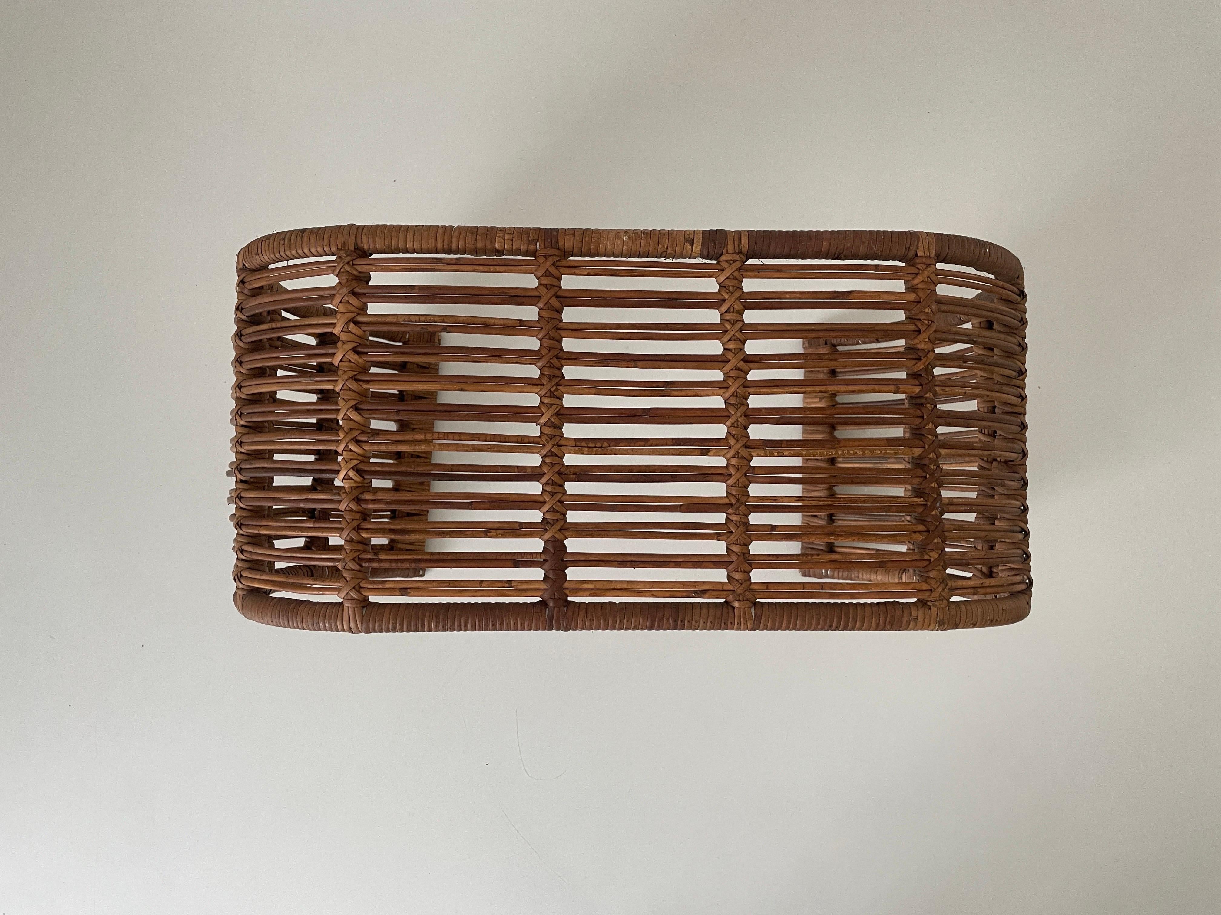 Bambou Table basse en bambou moderne du milieu du siècle dernier, 1960, Italie en vente