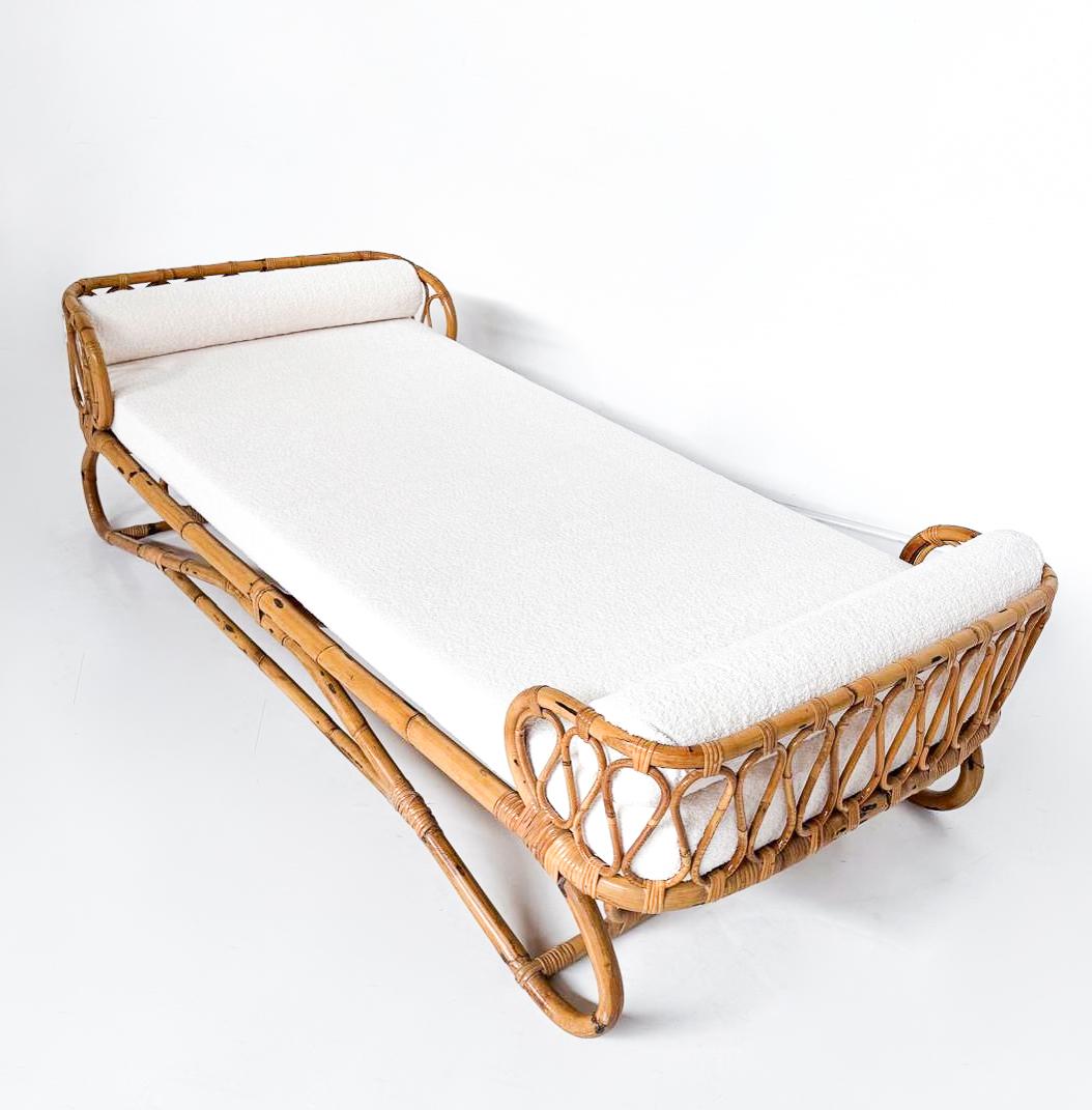 Italian Mid-Century Modern Bamboo Daybed, Italy, 1960s