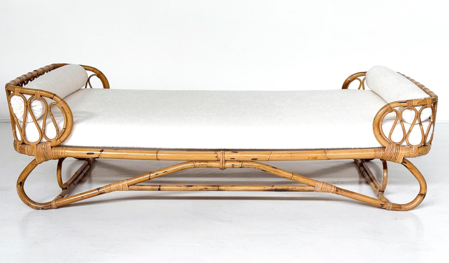 Mid-Century Modern Bamboo Daybed, Italy, 1960s In Good Condition In Brussels, BE