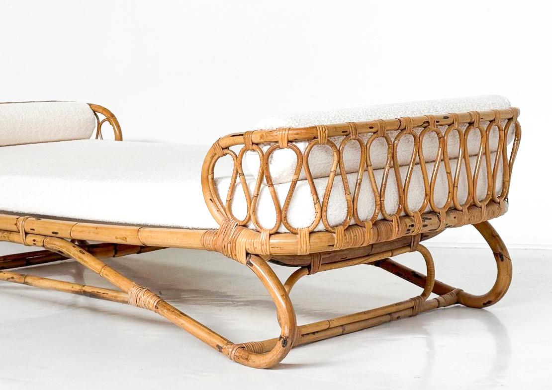 20th Century Mid-Century Modern Bamboo Daybed, Italy, 1960s