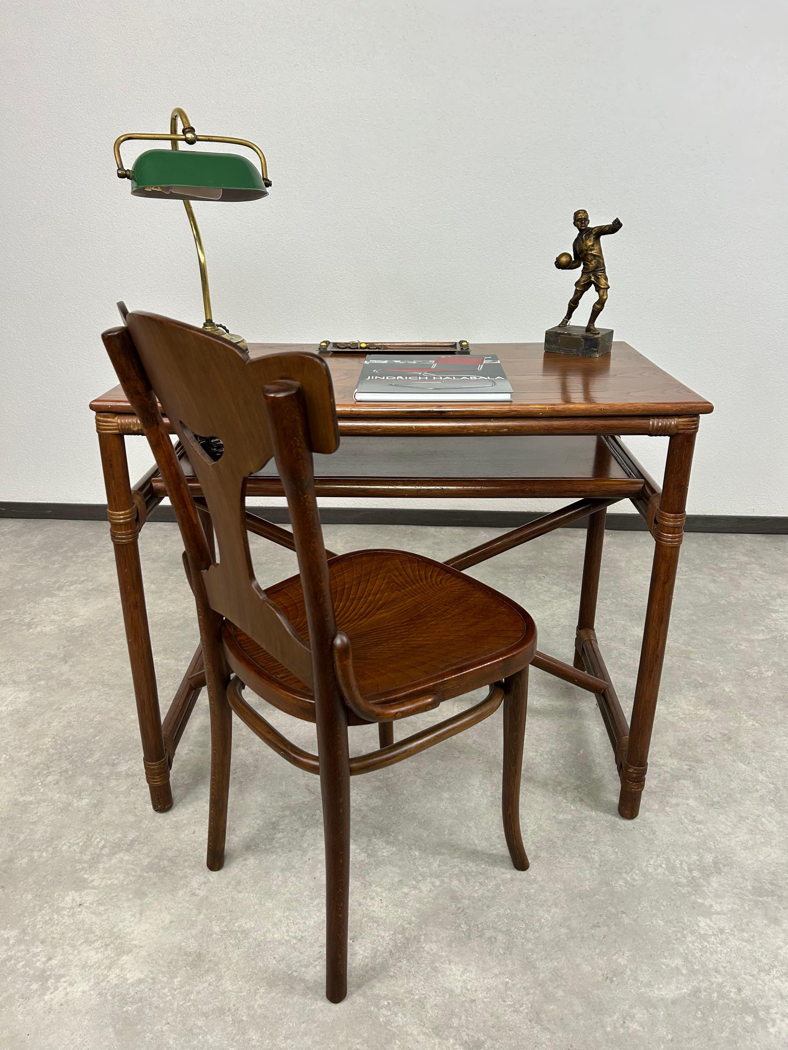 Mid-Century Modern Mid-century modern bamboo desk table by Gervasoni For Sale