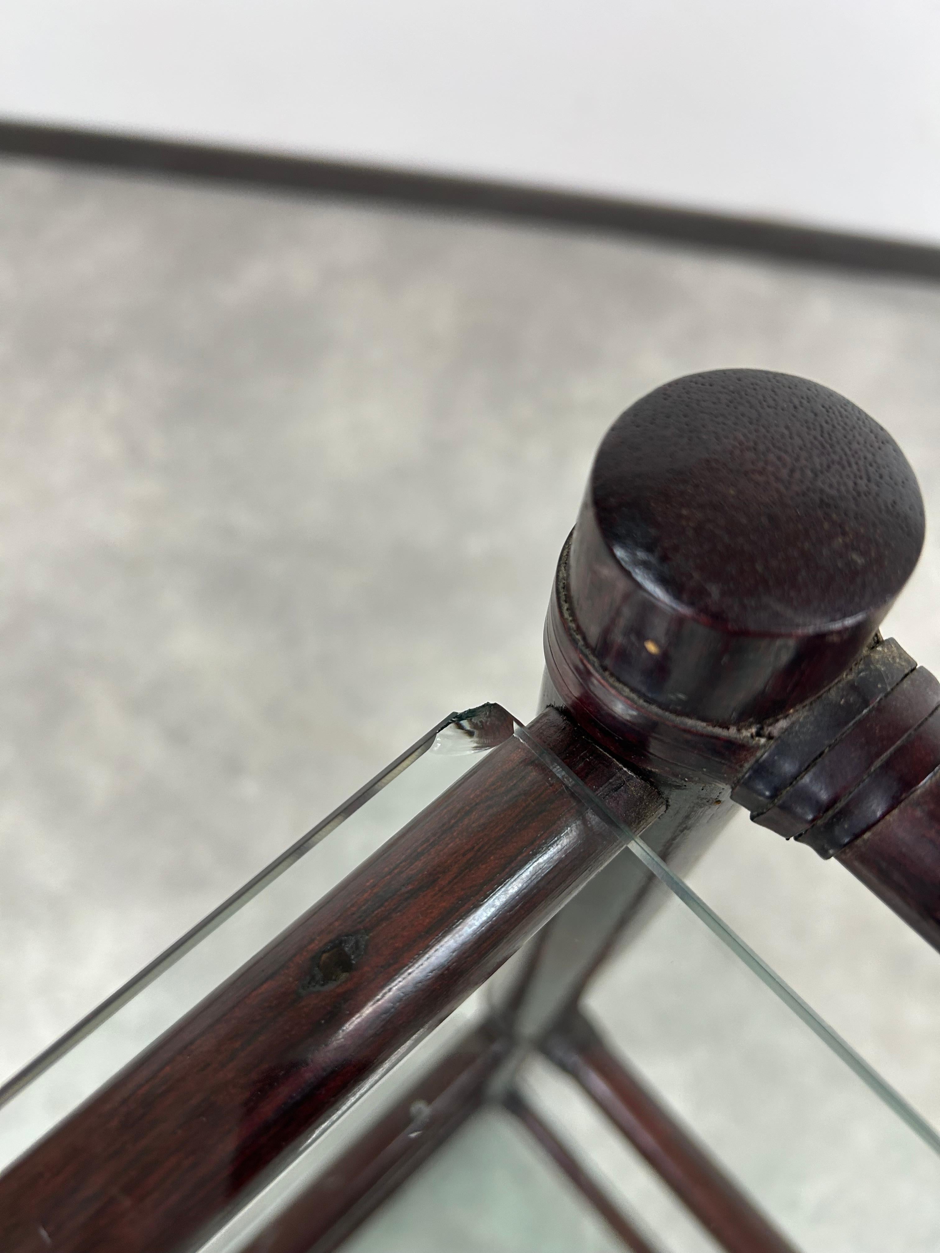 Mid-century modern bamboo etagere by Gervasoni For Sale 4