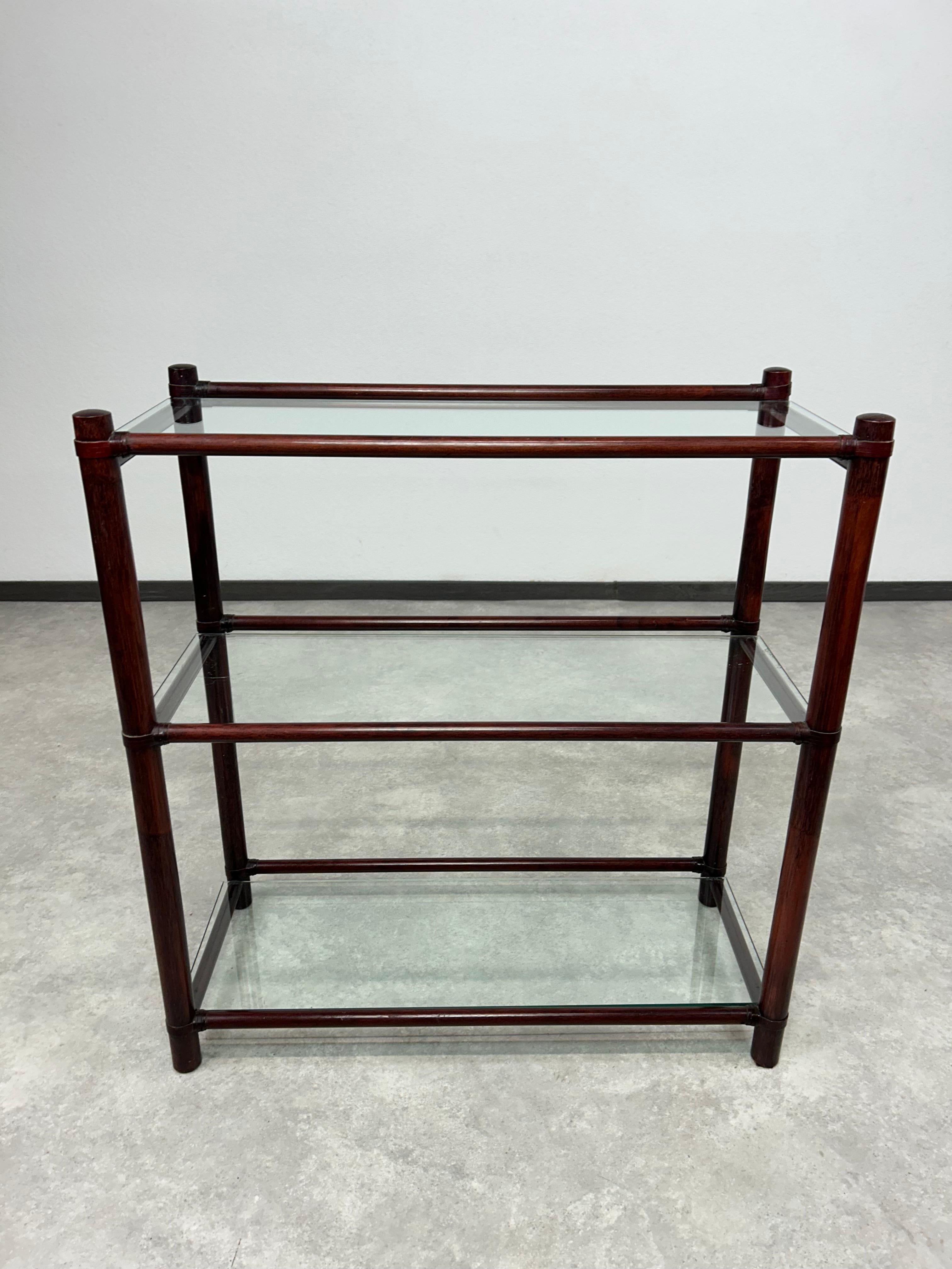 Bamboo Mid-century modern bamboo etagere by Gervasoni For Sale