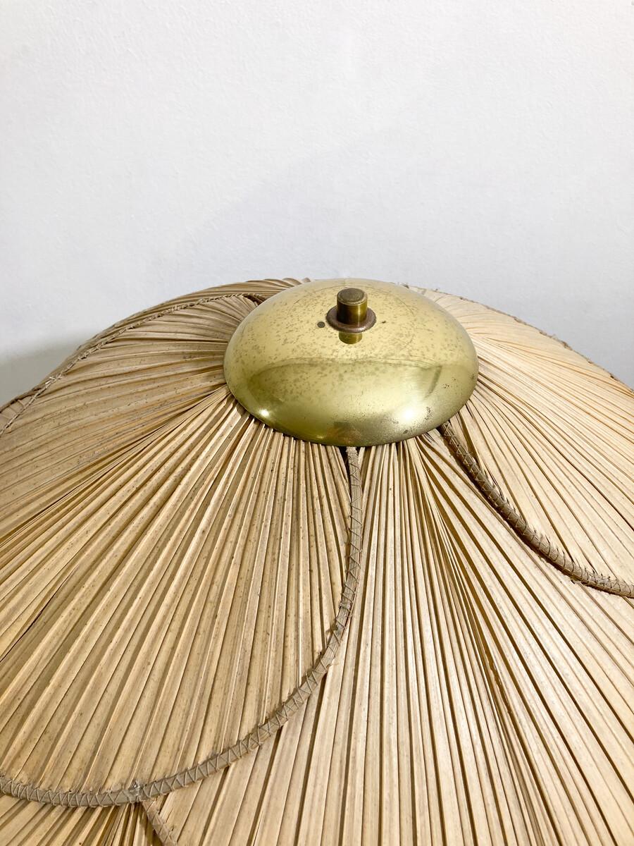 Italiano Lampada da terra in bambù moderna di metà secolo attribuita a Miranda Ab, anni '60 in vendita