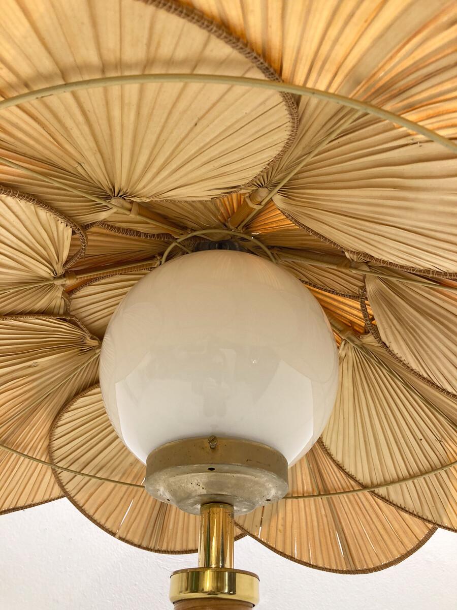 Lampada da terra in bambù moderna di metà secolo attribuita a Miranda Ab, anni '60 in vendita 3