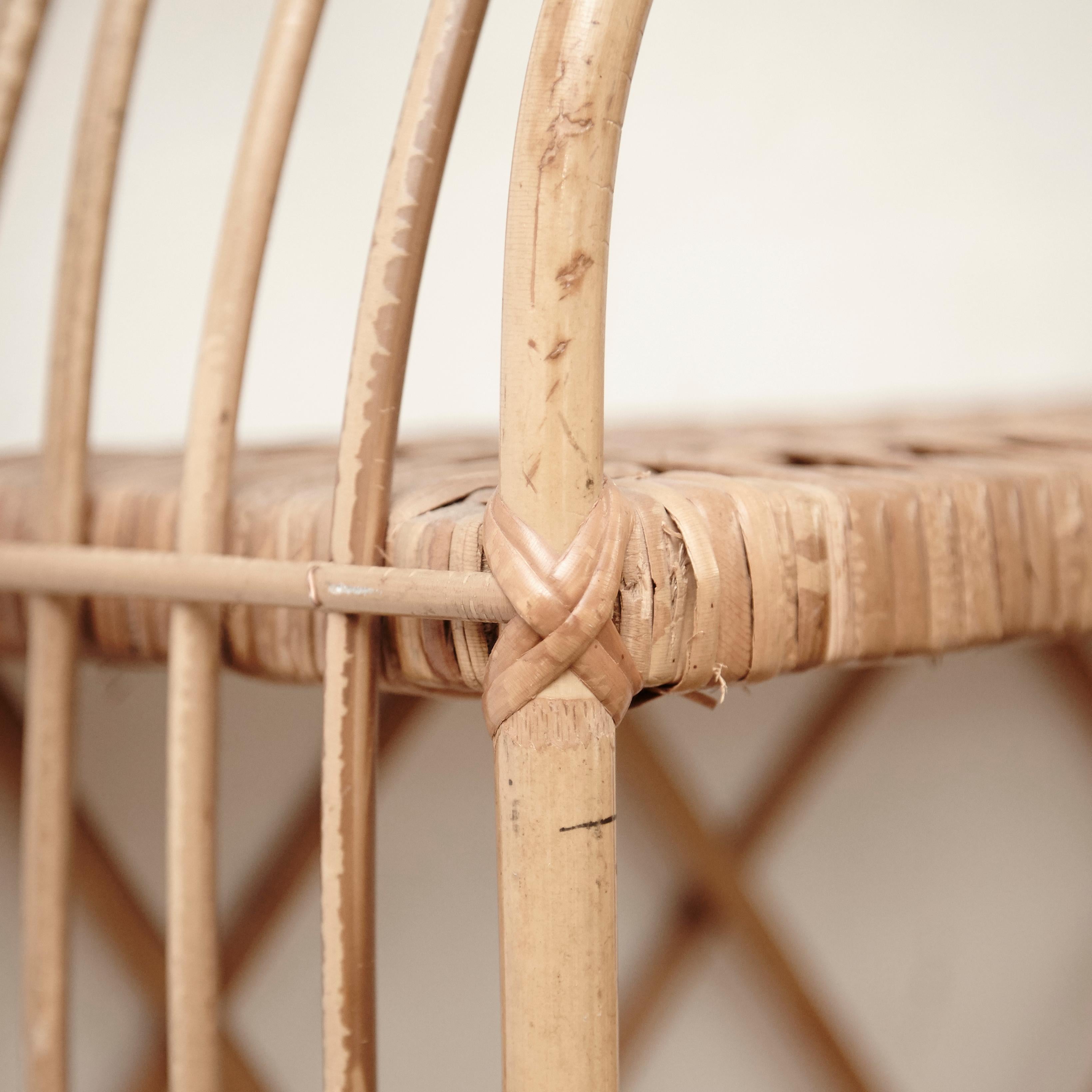 Mid-20th Century Mid-Century Modern Bamboo Shelve French Rivera, circa 1960