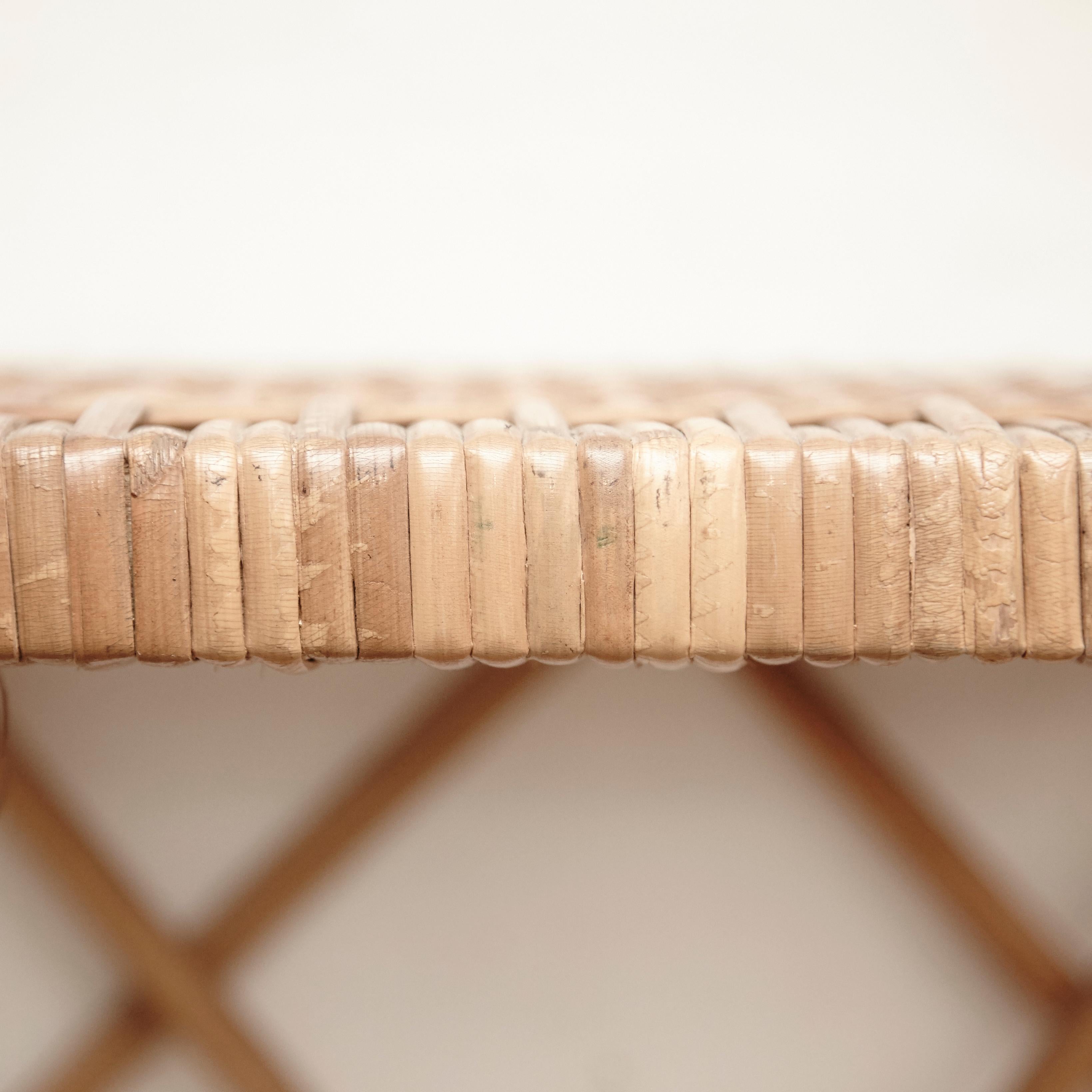 Rattan Mid-Century Modern Bamboo Shelve French Rivera, circa 1960