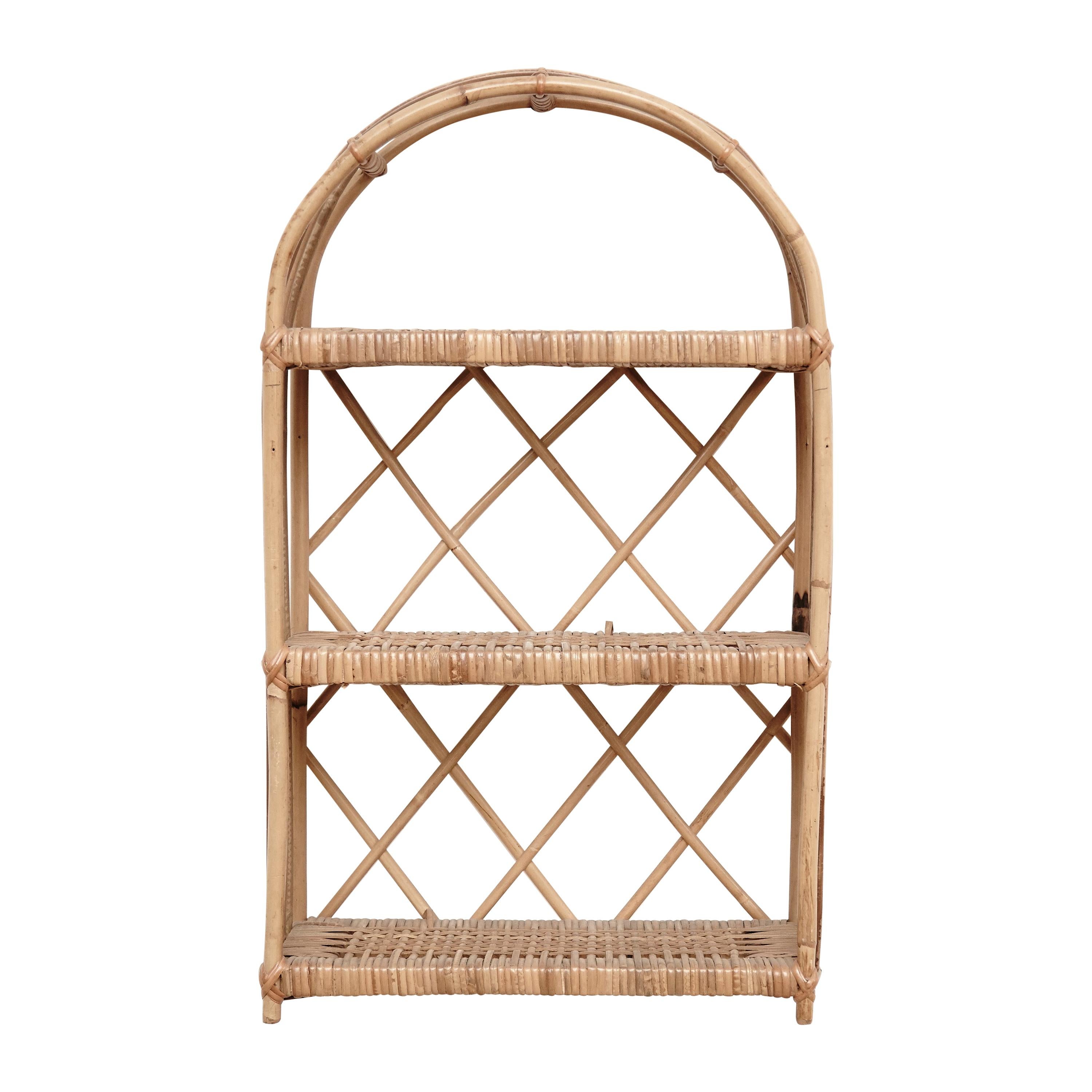 Mid-Century Modern Bamboo Shelve French Rivera, circa 1960